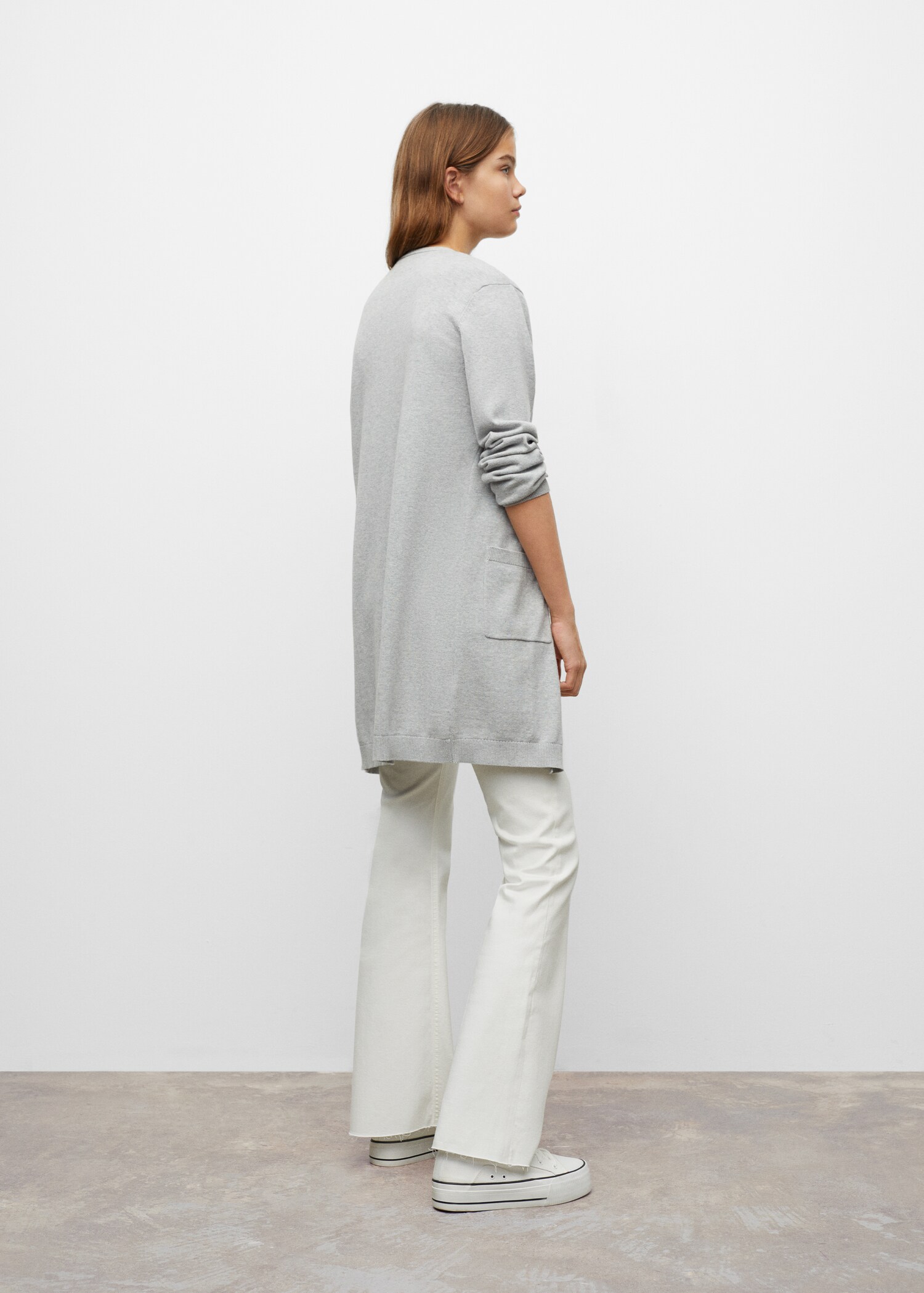Cotton-blend cardigan - Reverse of the article