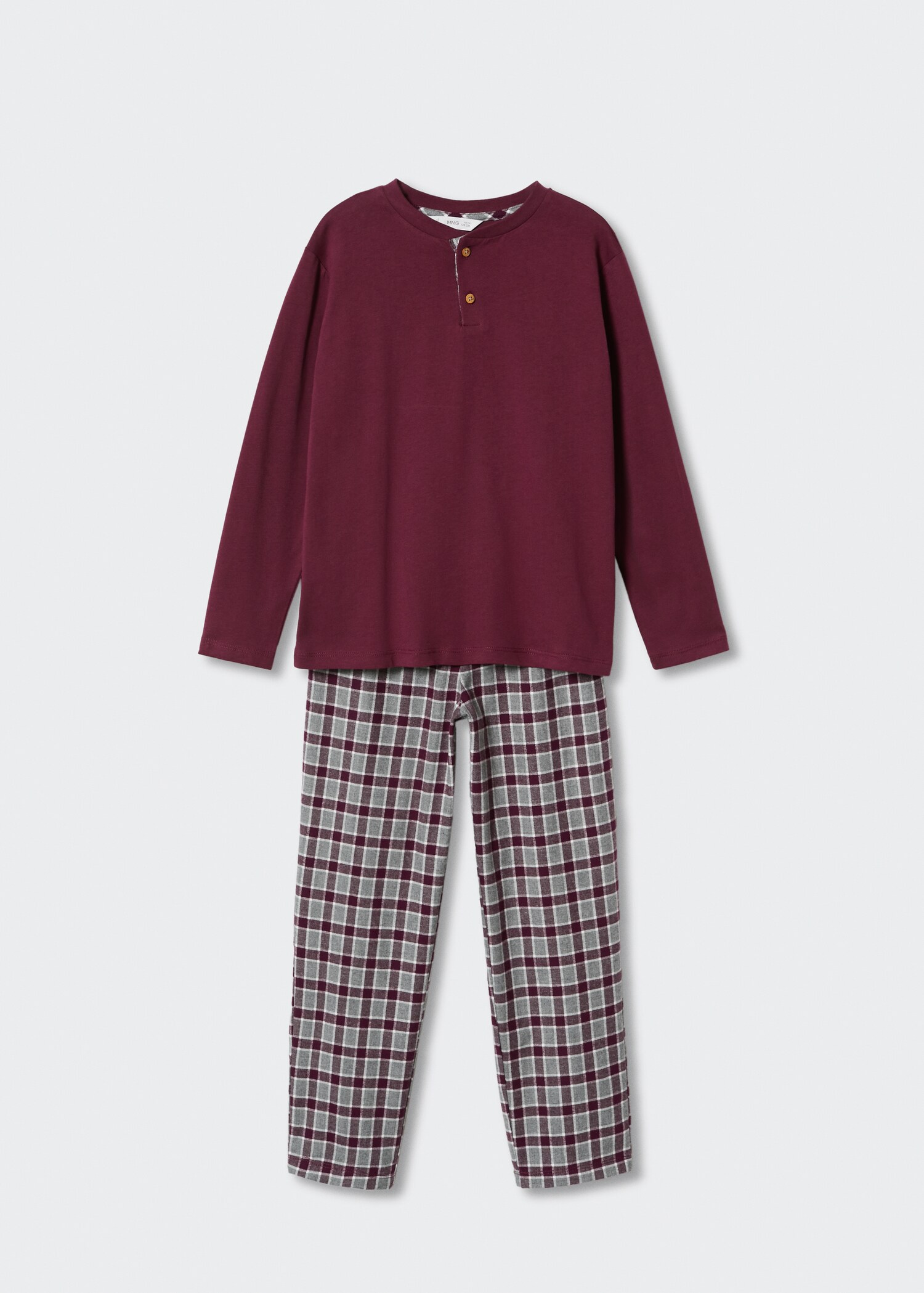 Pyjama long deux pièces carreaux - Détail de l'article 8