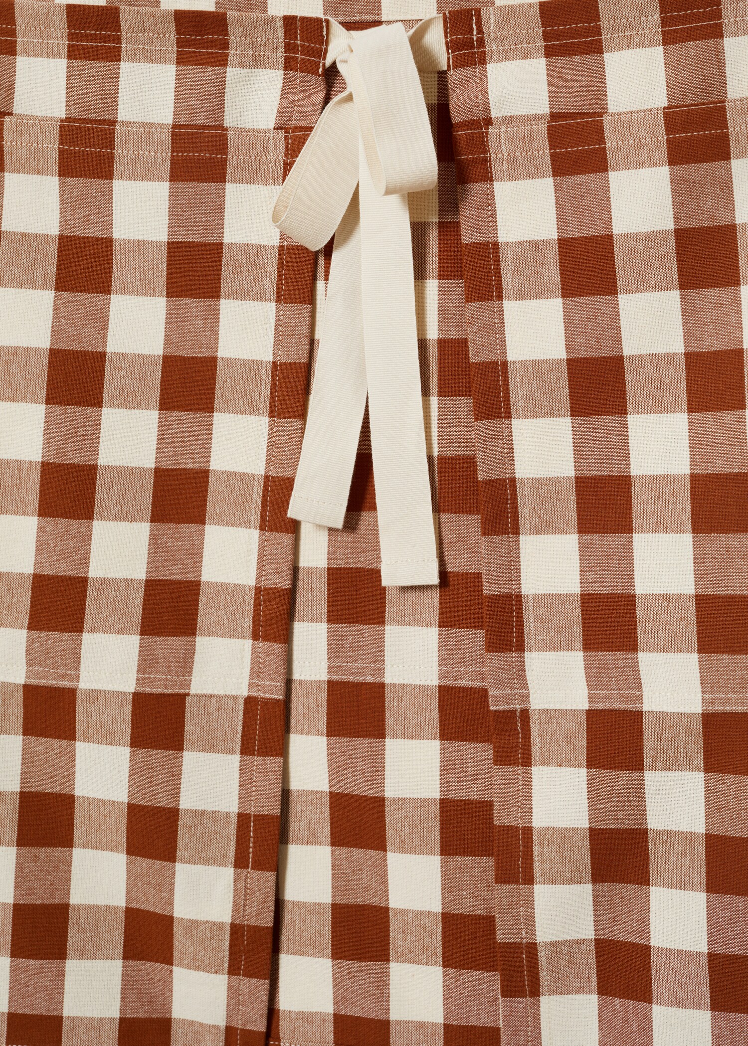 Delantal cuadros 100% algodón - Detalle del artículo 3