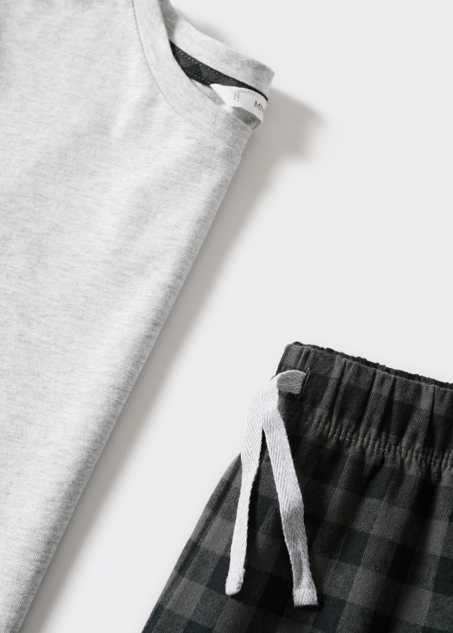 Pijama dos piezas largo cuadros - Detalle del artículo 8