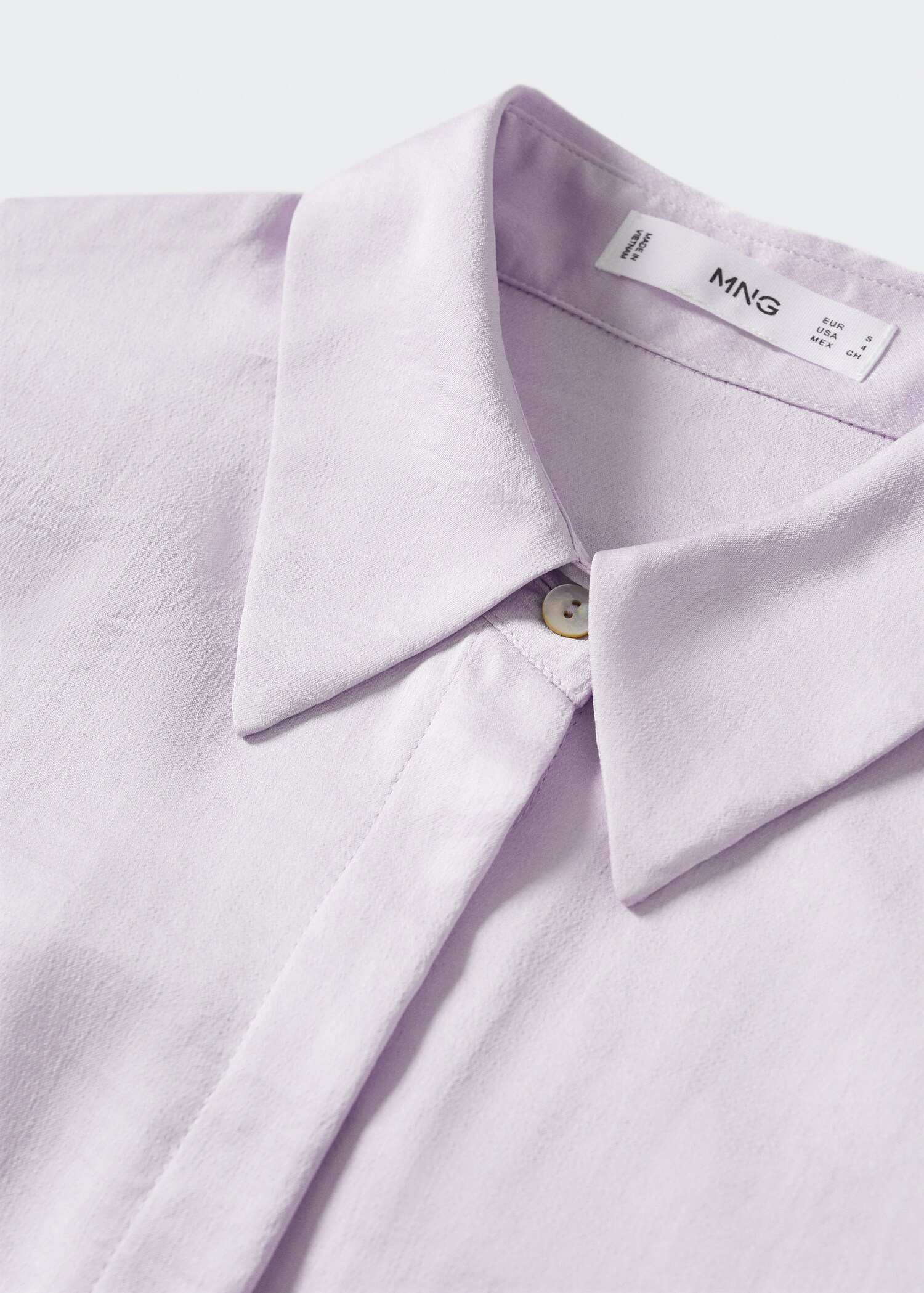 Satin finish flowy shirt - Details of the article 8