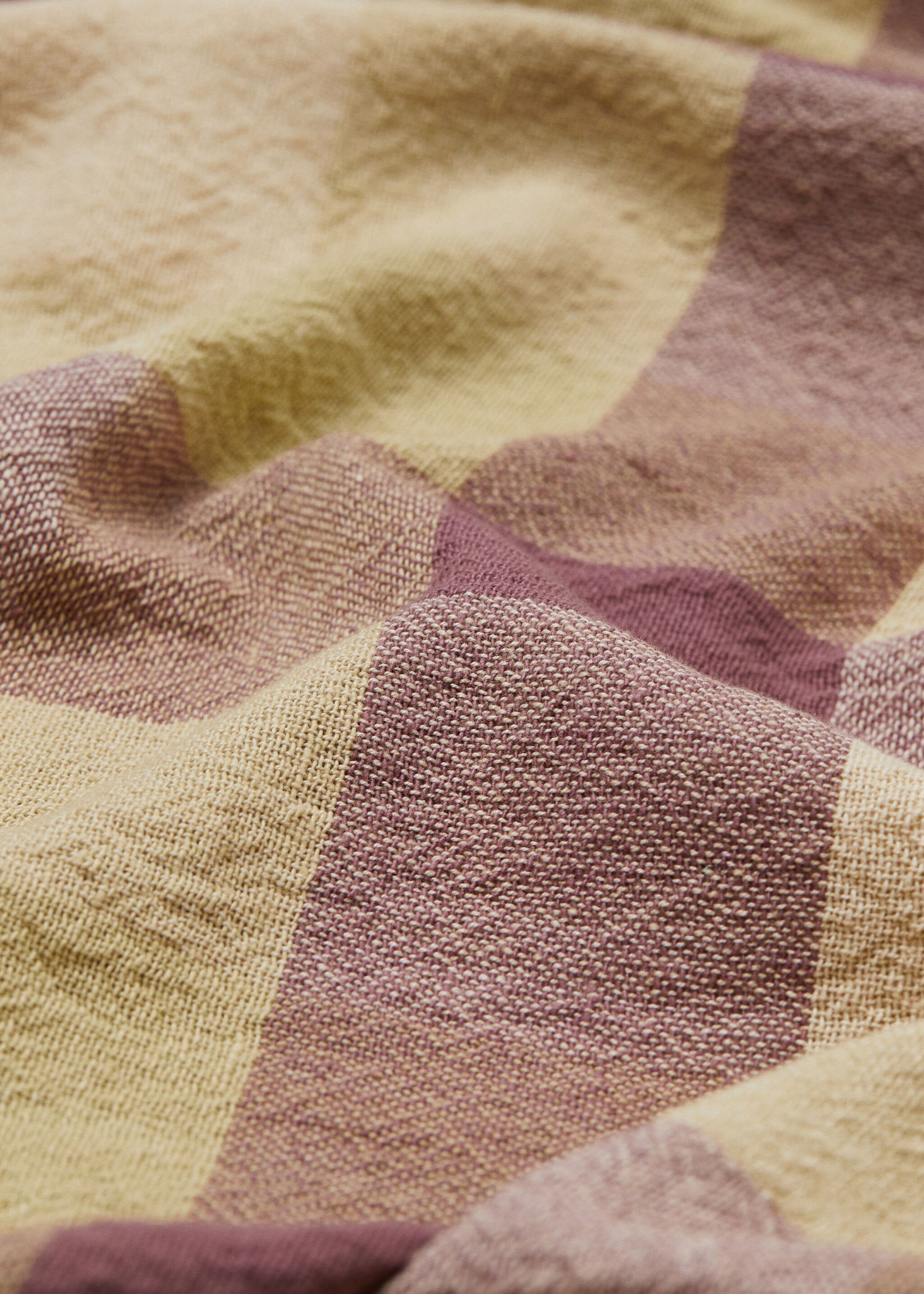 Karierte Decke aus Baumwolle 130 x 180 cm - Detail des Artikels 2