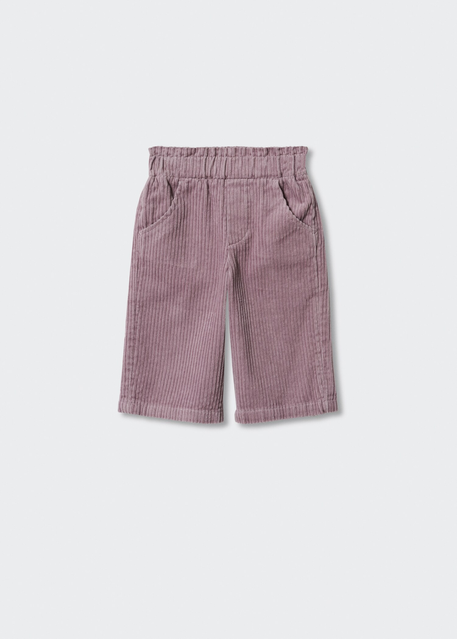 Corduroy trousers with elastic waist - Article without model
