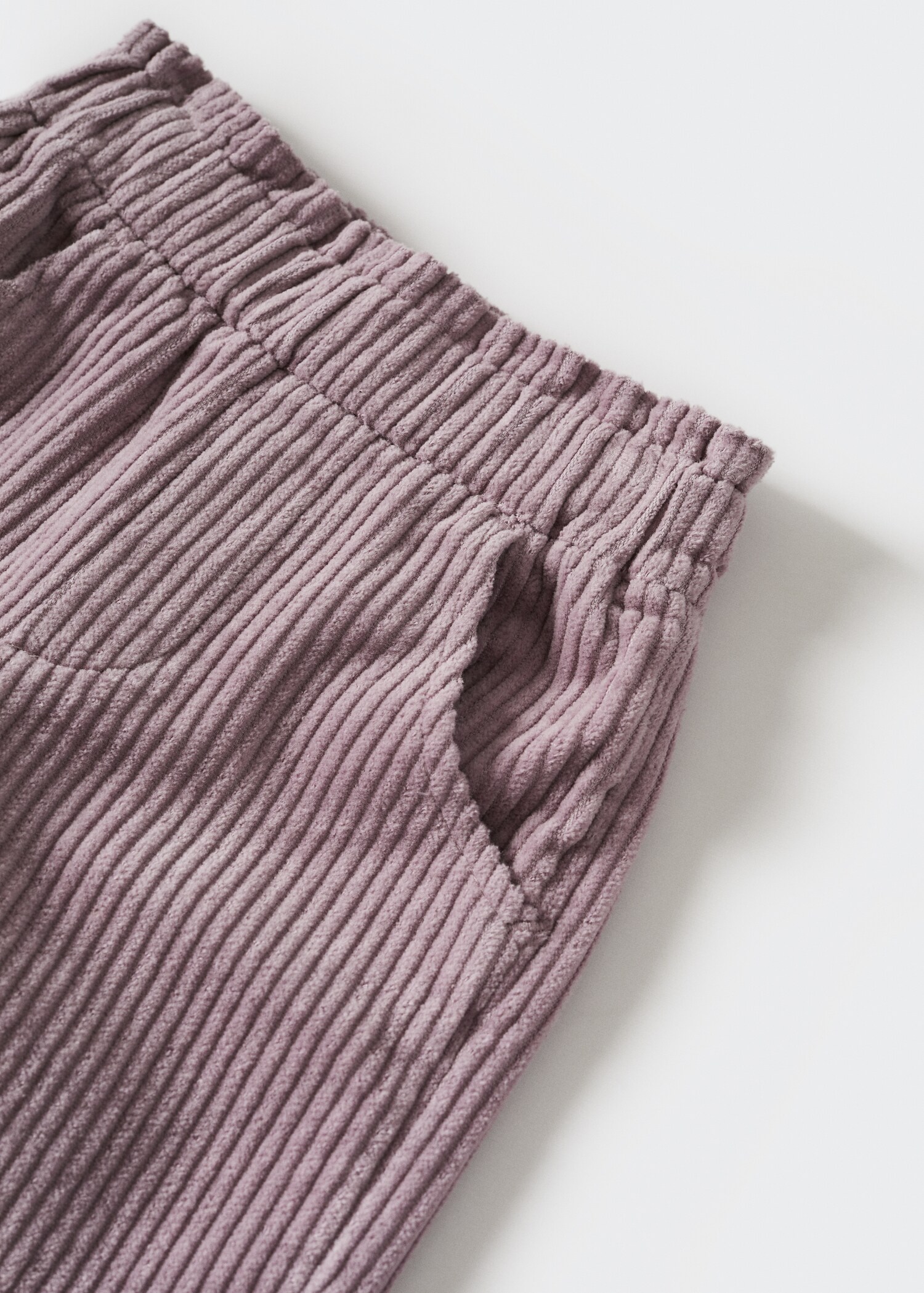Corduroy trousers with elastic waist - Details of the article 8