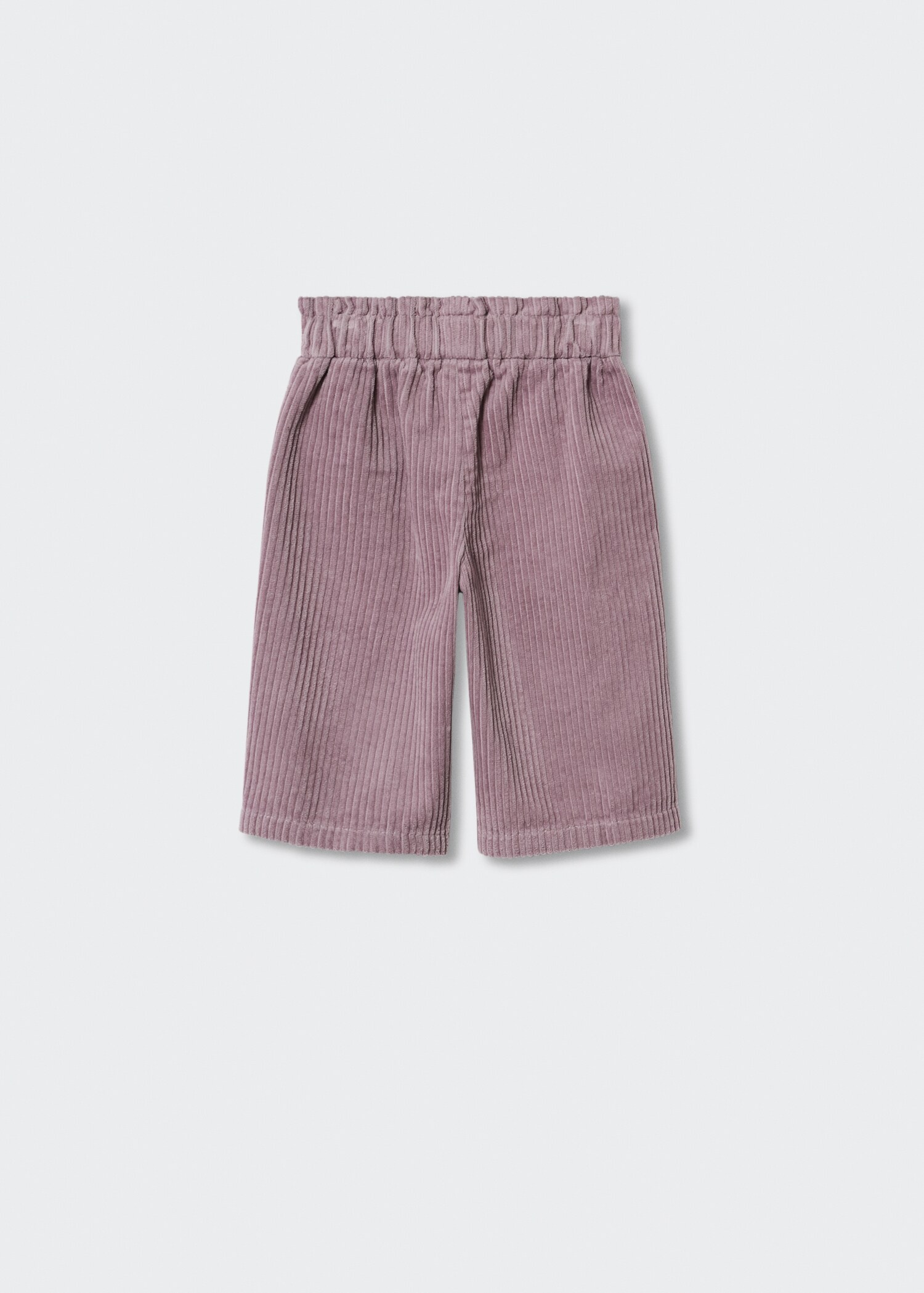 Corduroy trousers with elastic waist - Reverse of the article