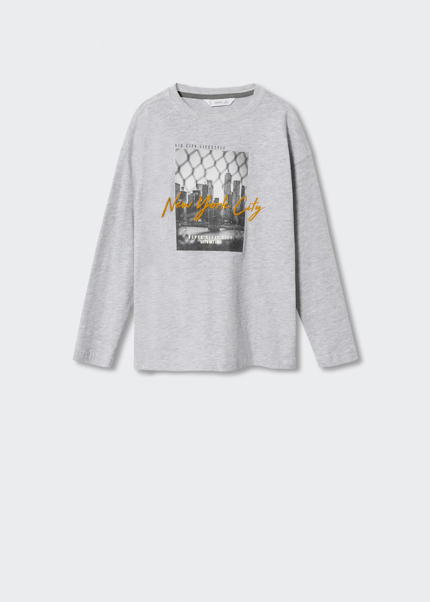 Printed cotton-blend T-shirt - Article without model