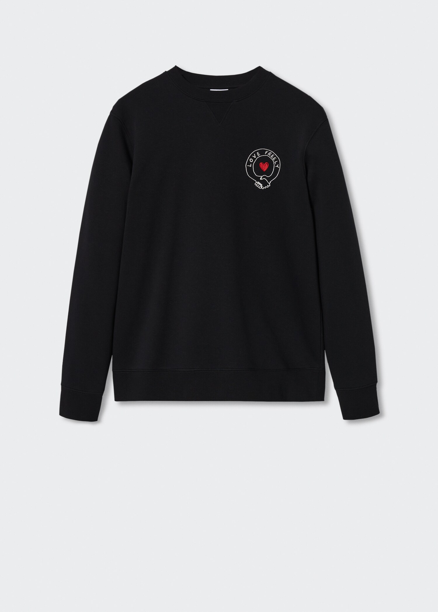 Embroidered cotton sweatshirt - Article without model