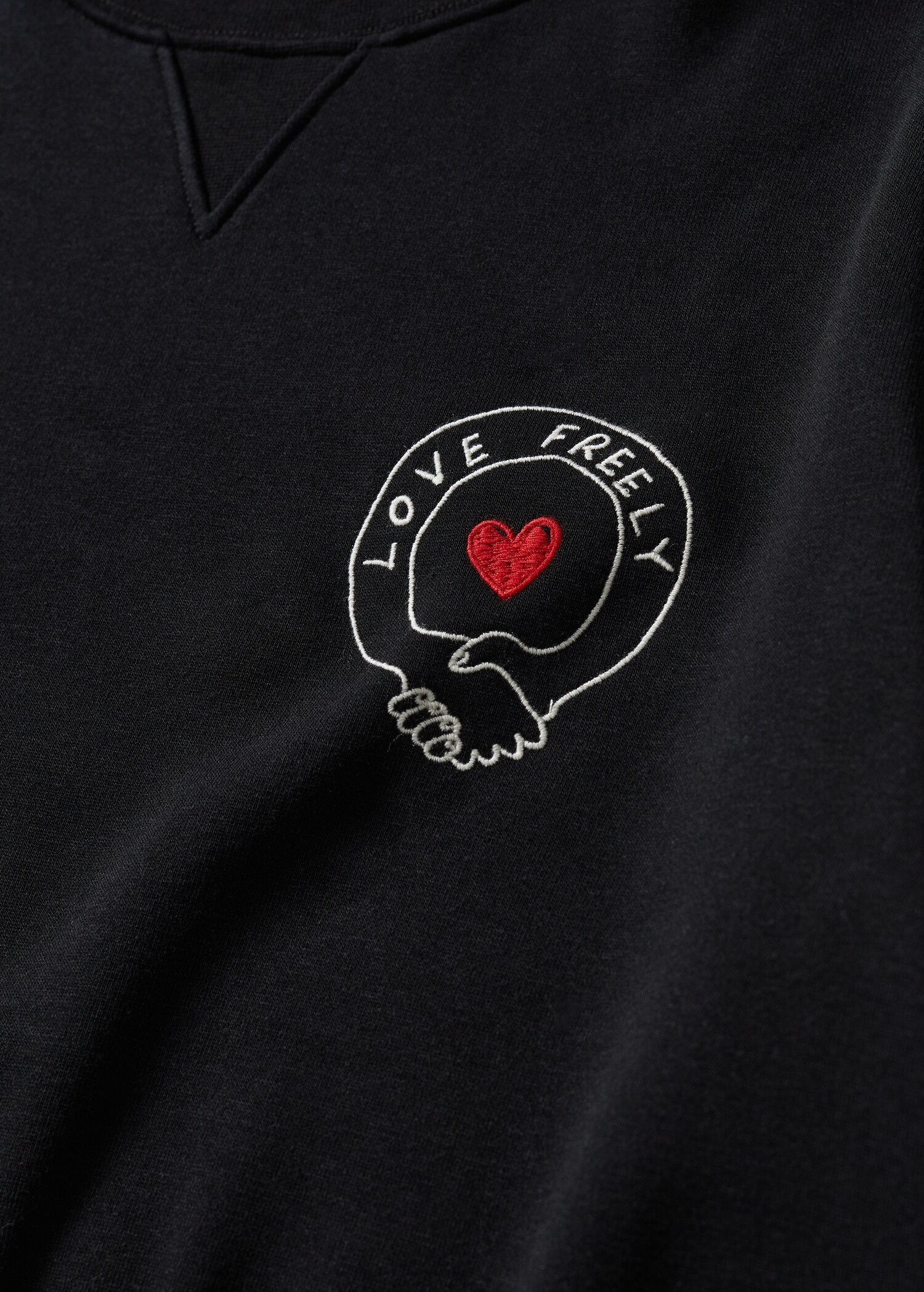 Embroidered cotton sweatshirt - Details of the article 8