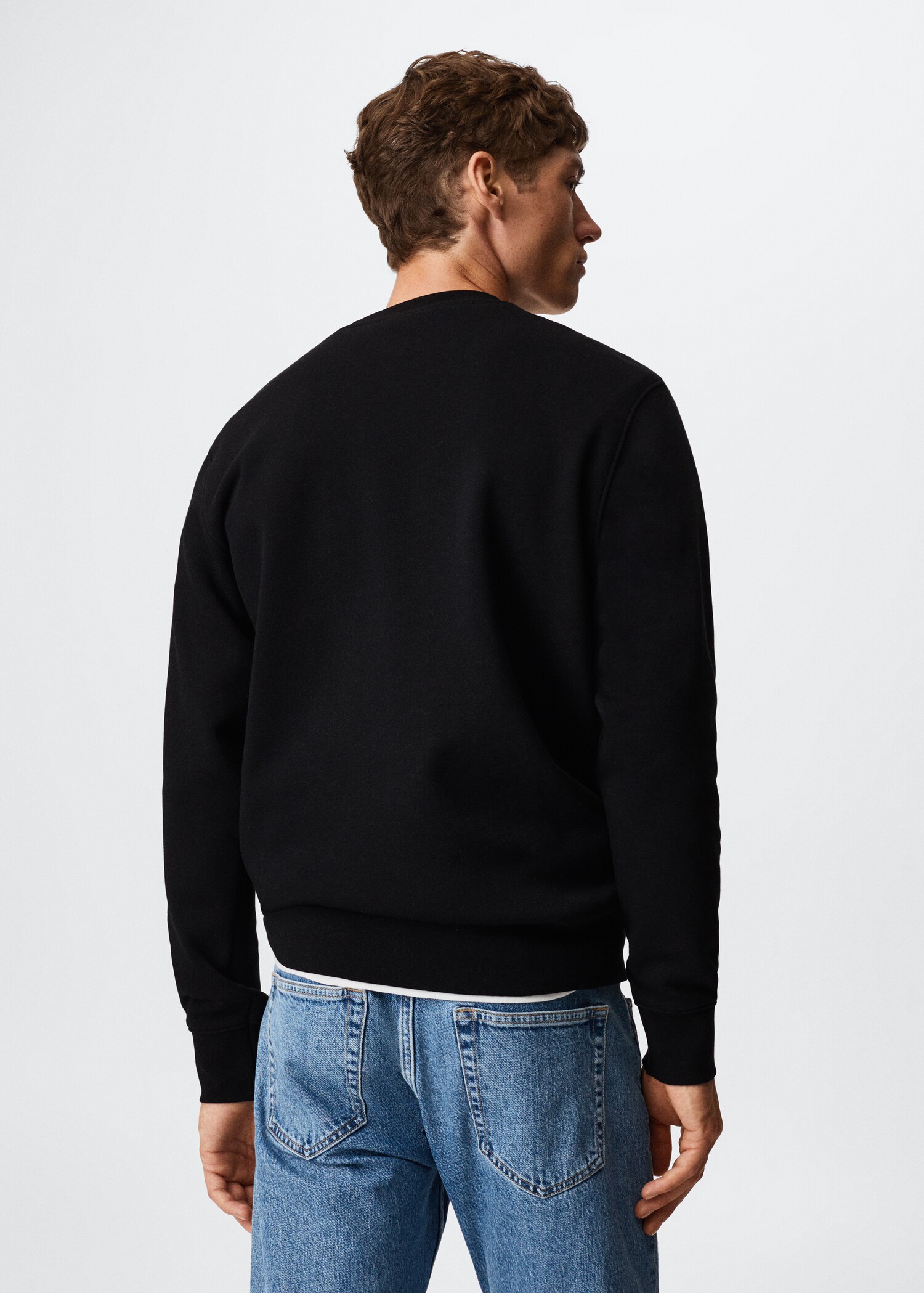 Embroidered cotton sweatshirt - Reverse of the article