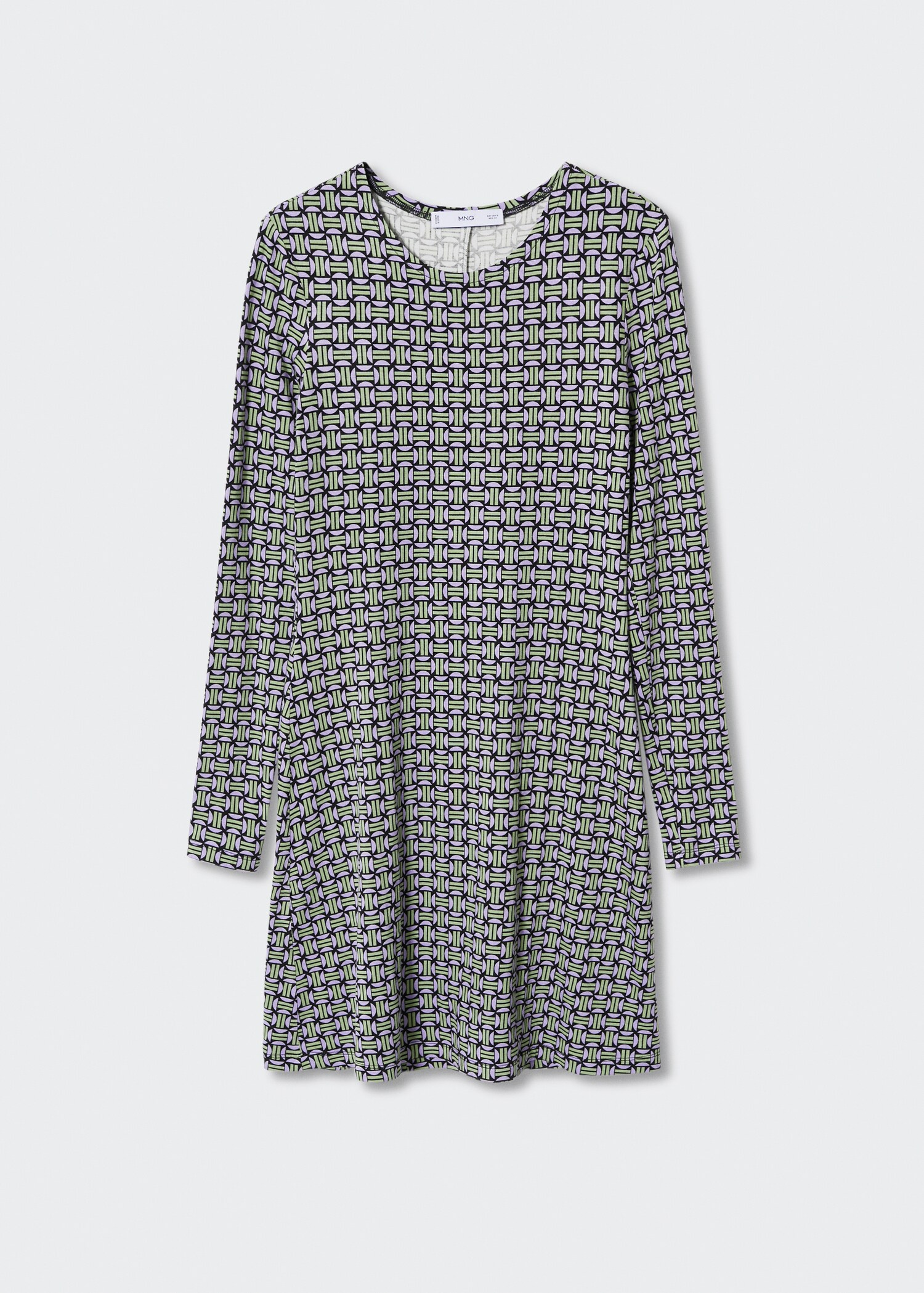 Robe courte imprimée  - Article sans modèle