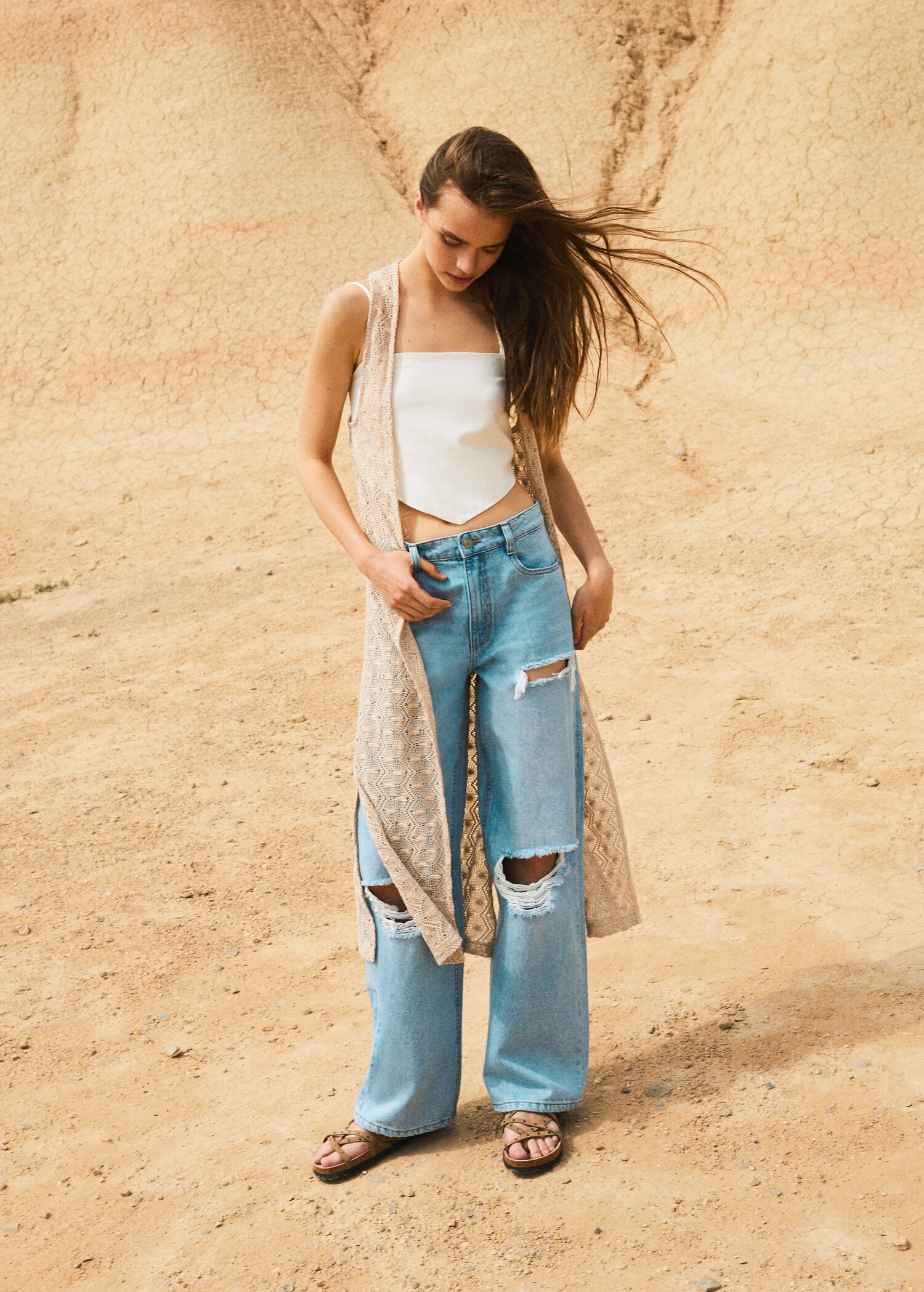 Fringed gilet - Details of the article 5
