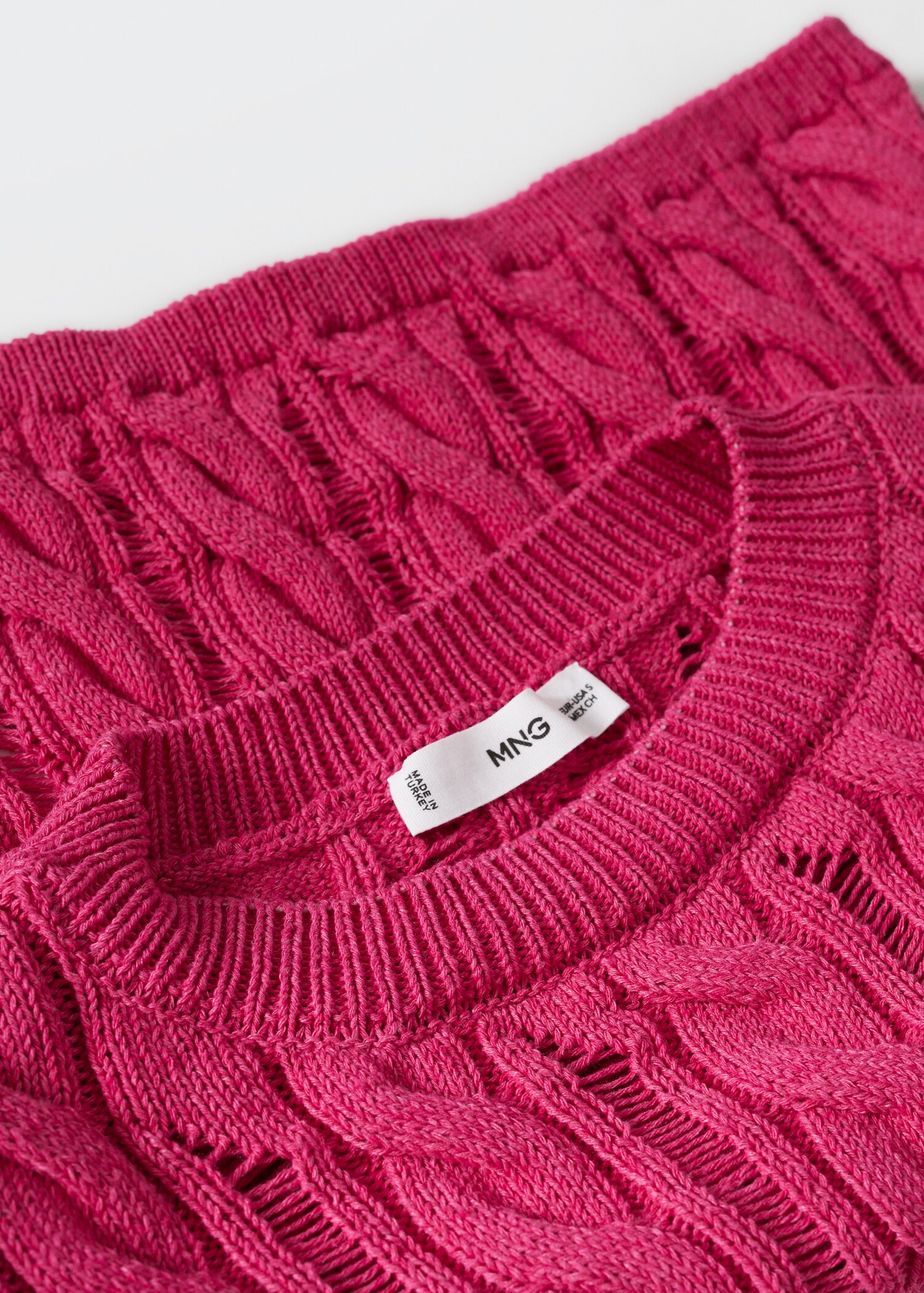 Openwork cropped sweater - Details of the article 8