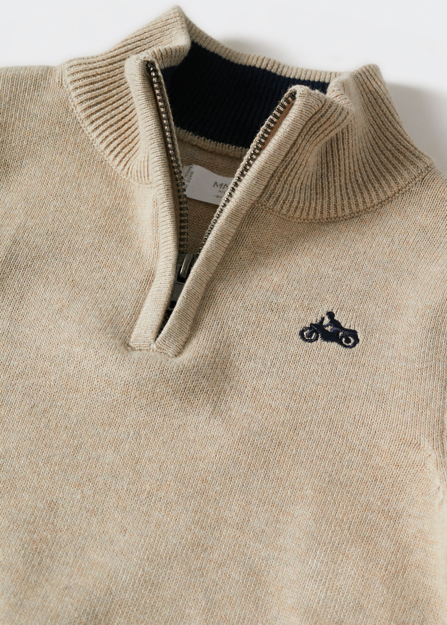 High neck sweater with zip - Details of the article 8