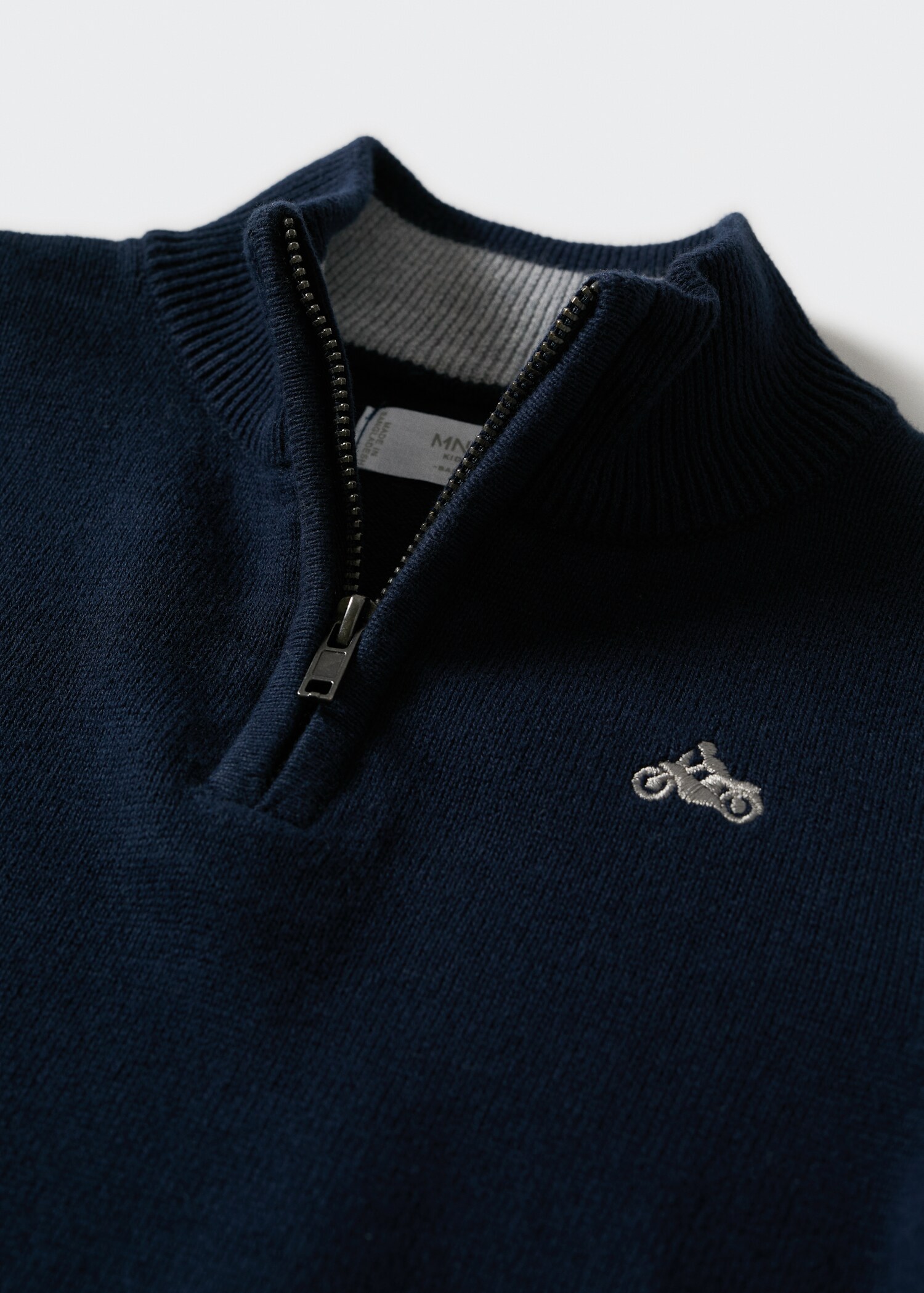 High neck sweater with zip - Details of the article 8
