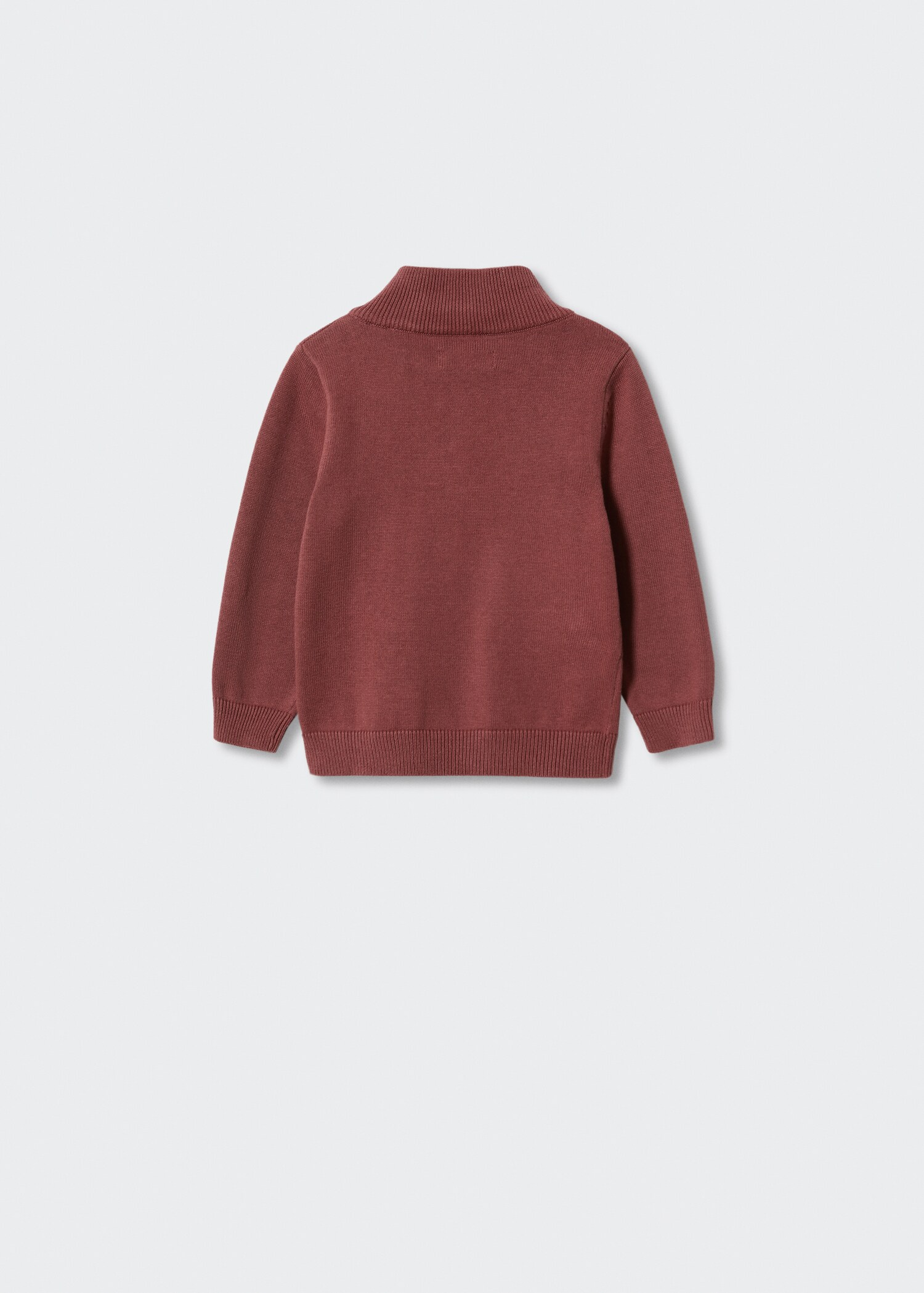 High neck sweater with zip - Reverse of the article