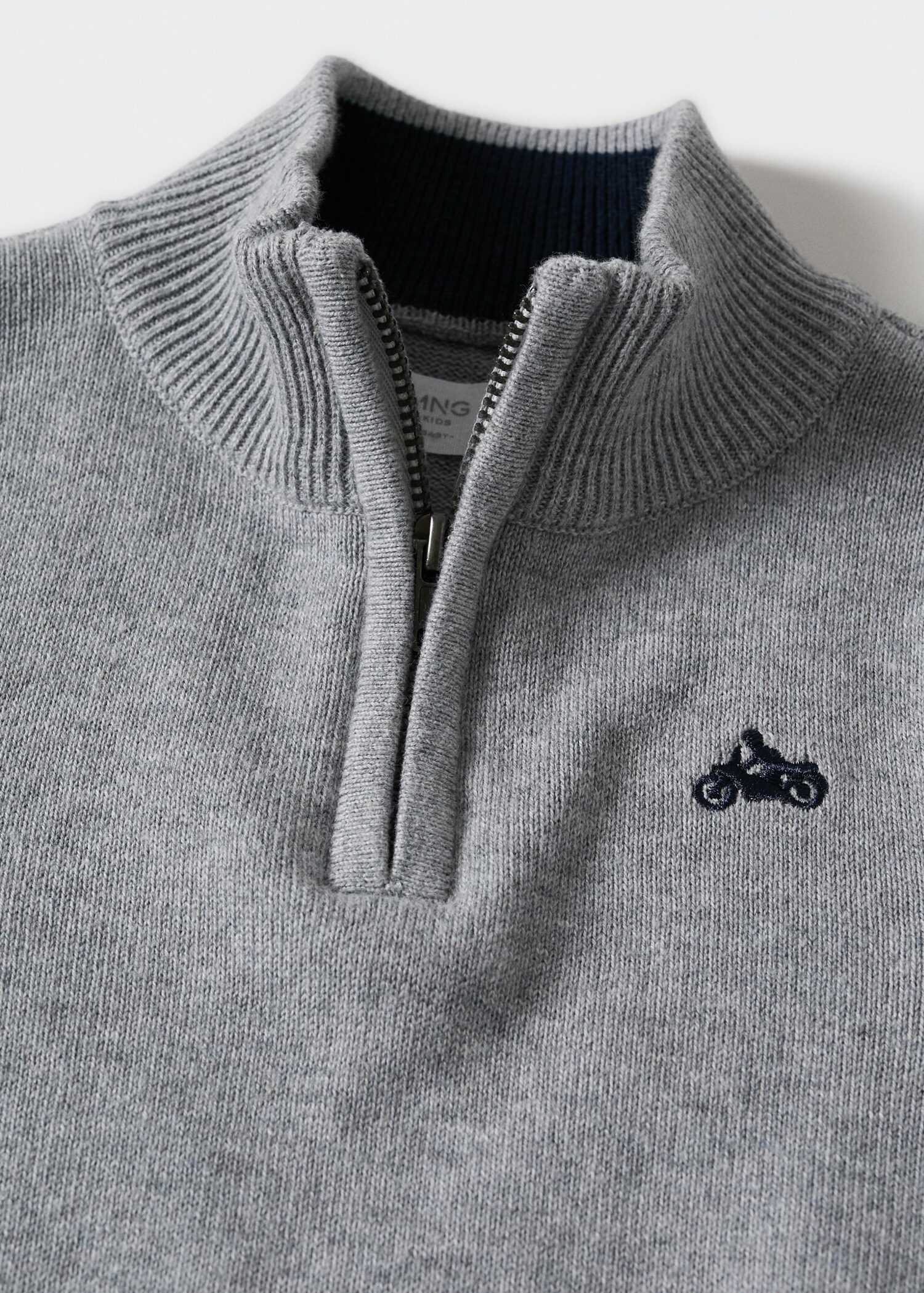 High neck sweater with zip - Details of the article 8