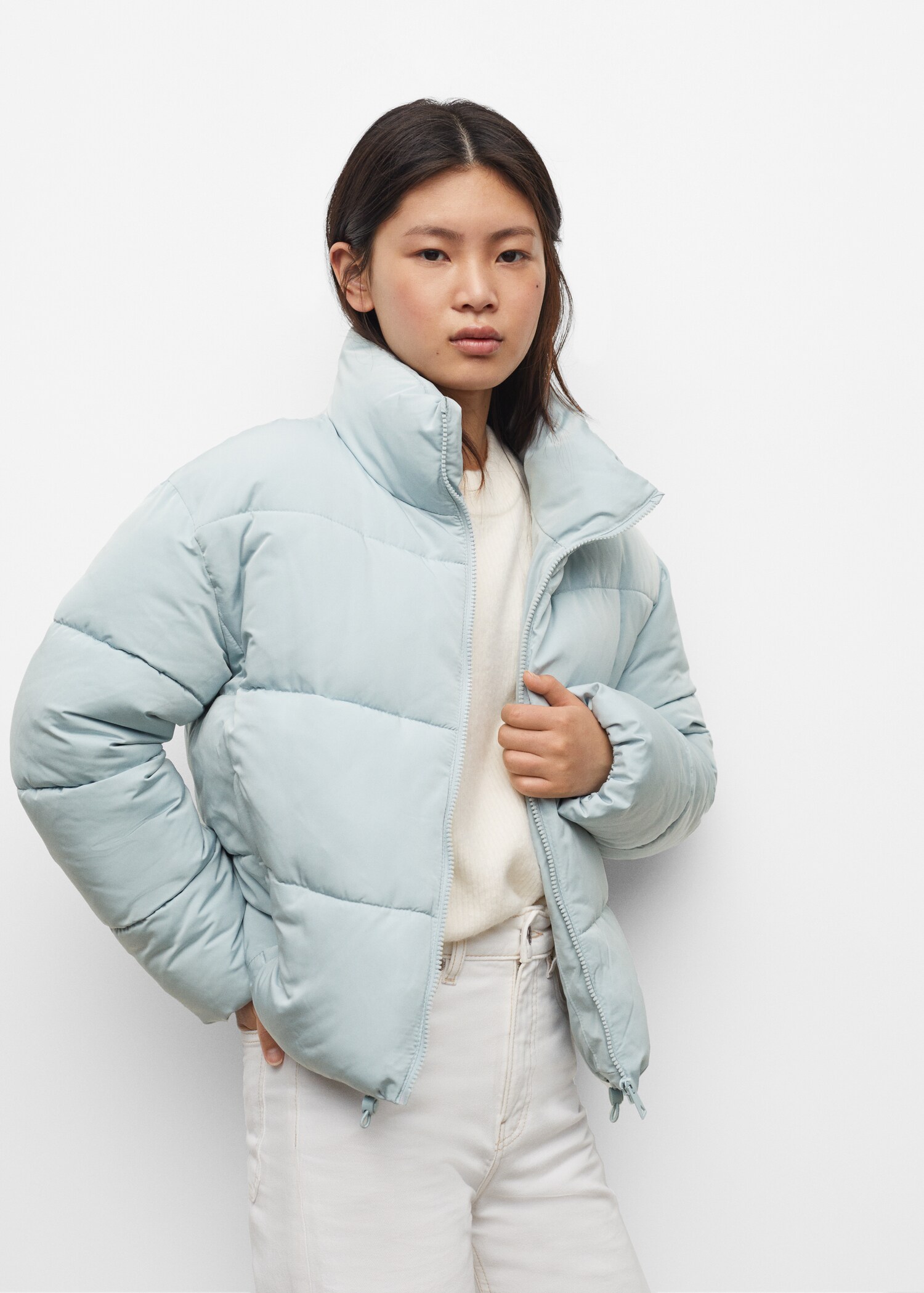 Short quilted anorak - Details of the article 4