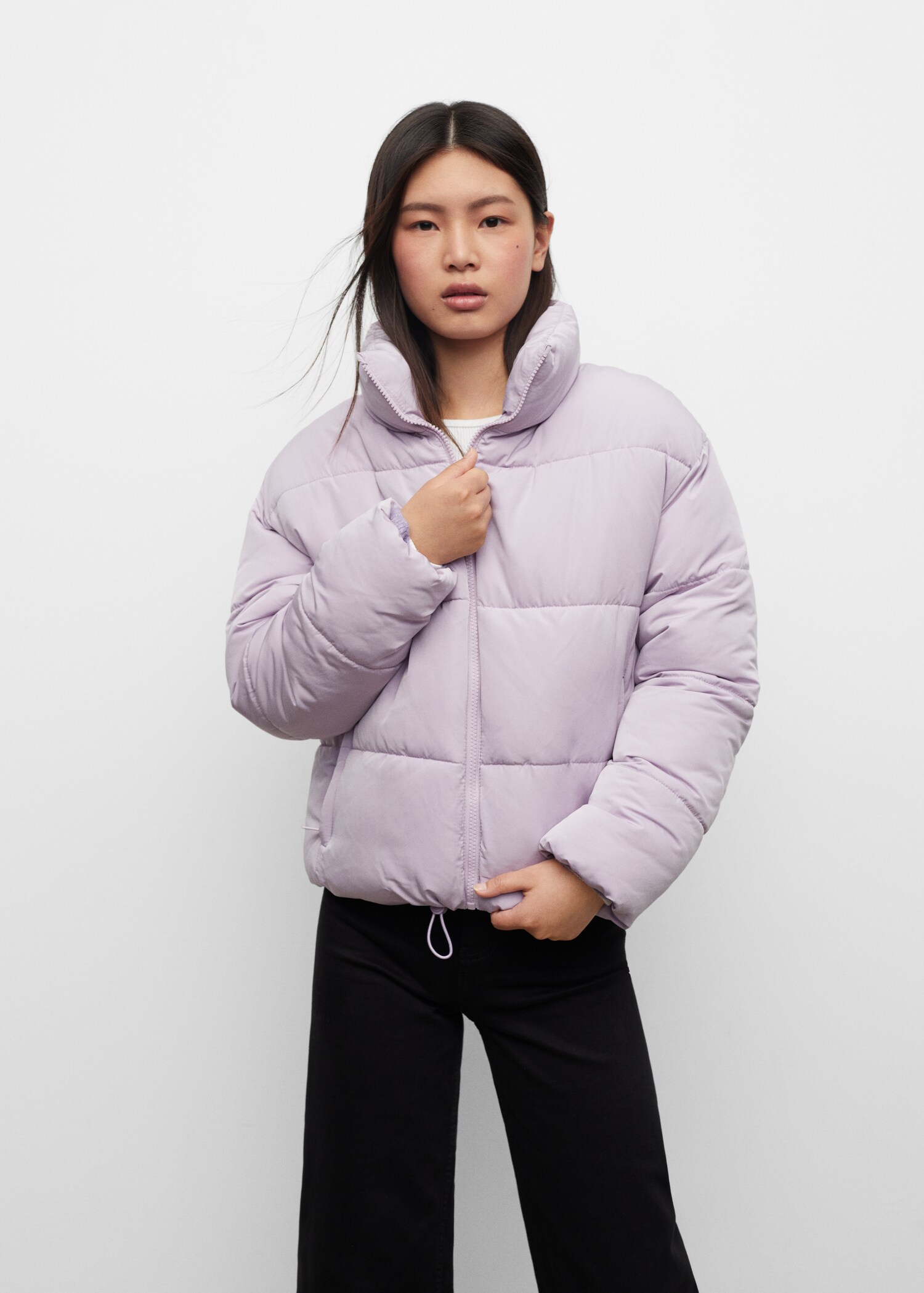 Short quilted anorak - Medium plane