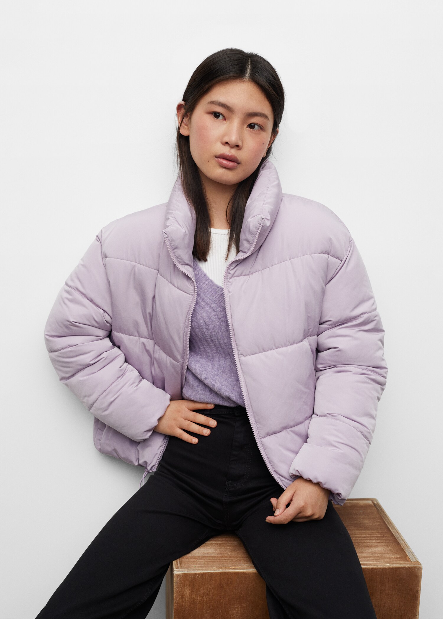 Short quilted anorak - Details of the article 2