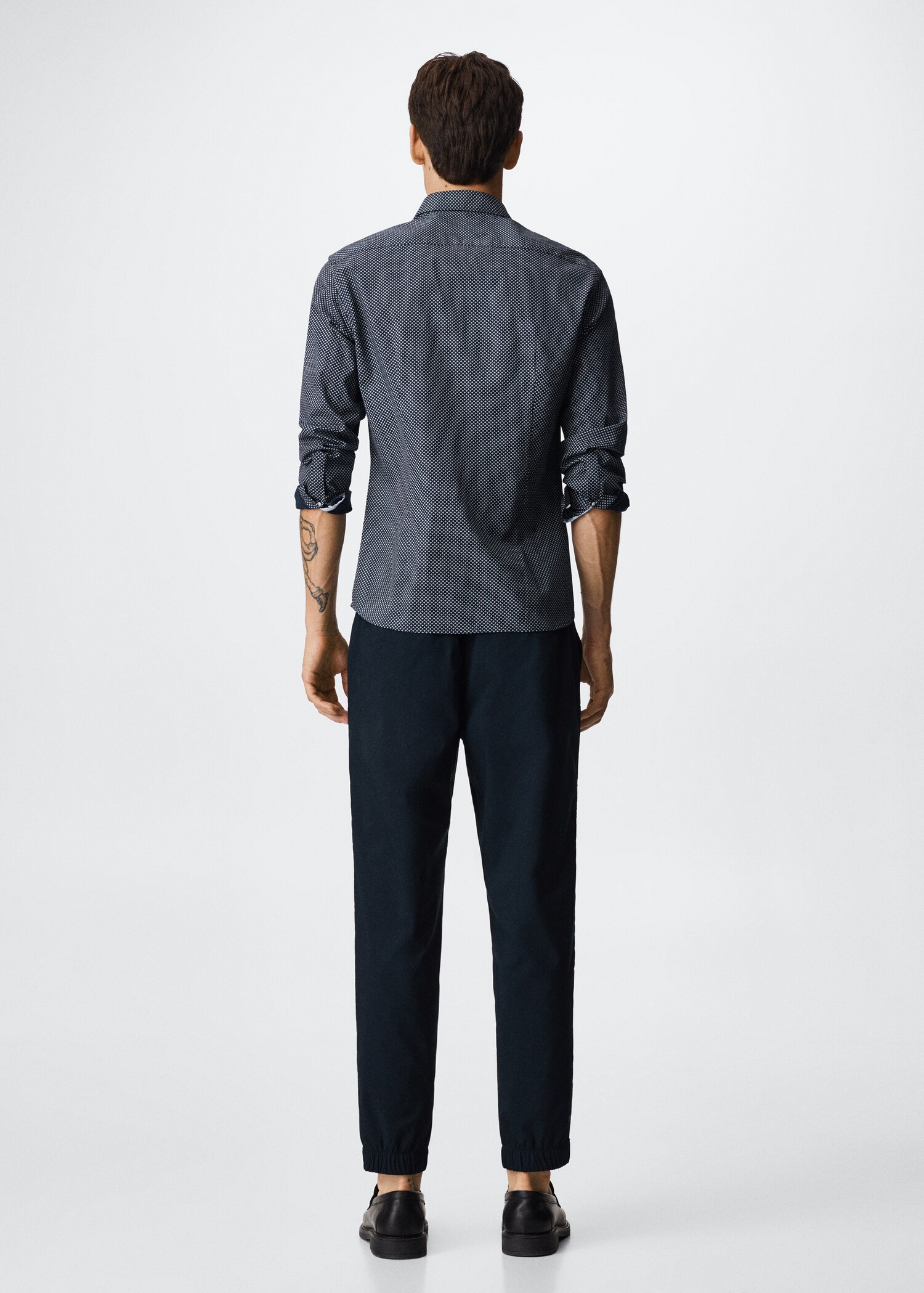 Slim-fit printed shirt - Reverse of the article