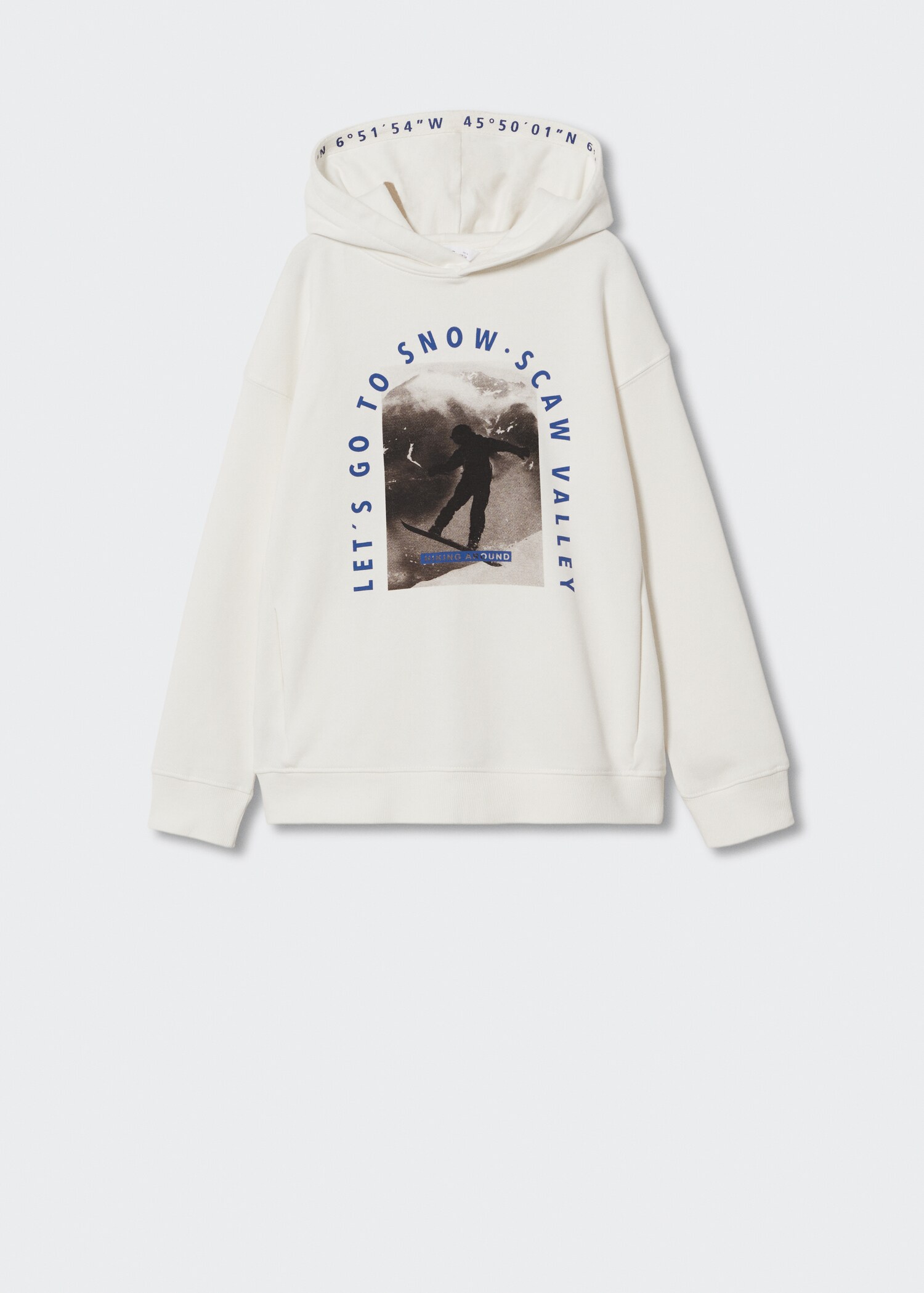 Sudadera estampada capucha - Artículo sin modelo