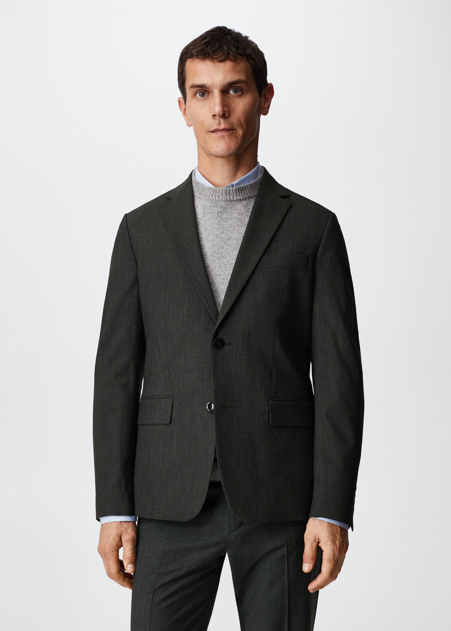 Veste costume laine - Plan moyen