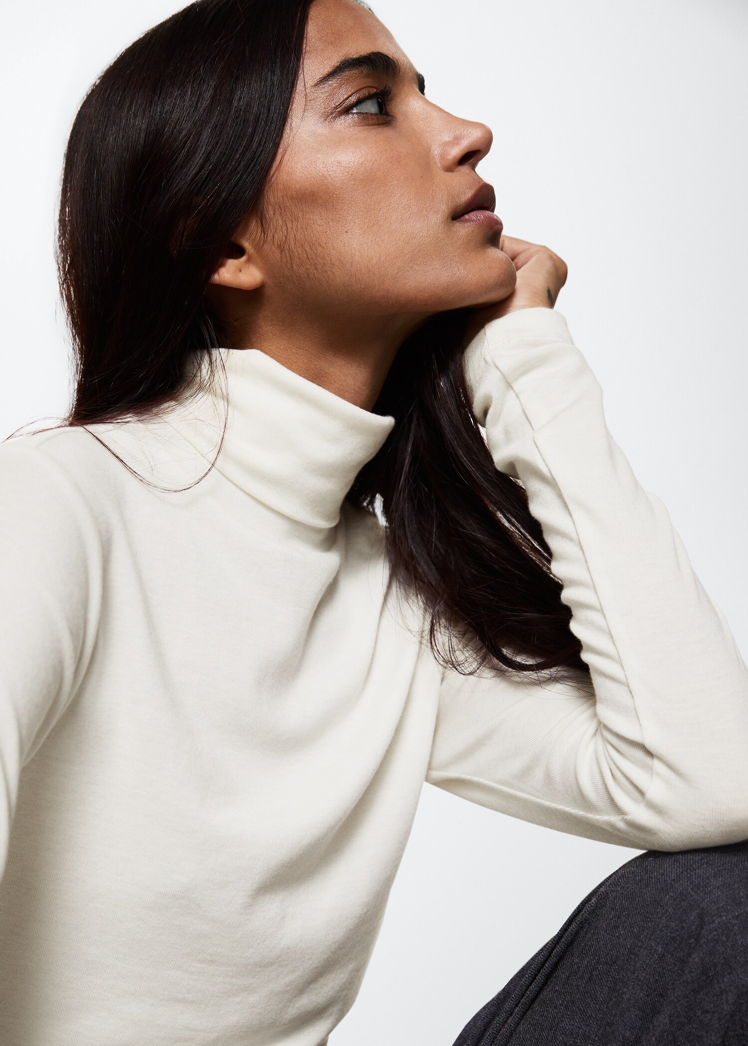 Wool long sleeve t-shirt - Details of the article 1