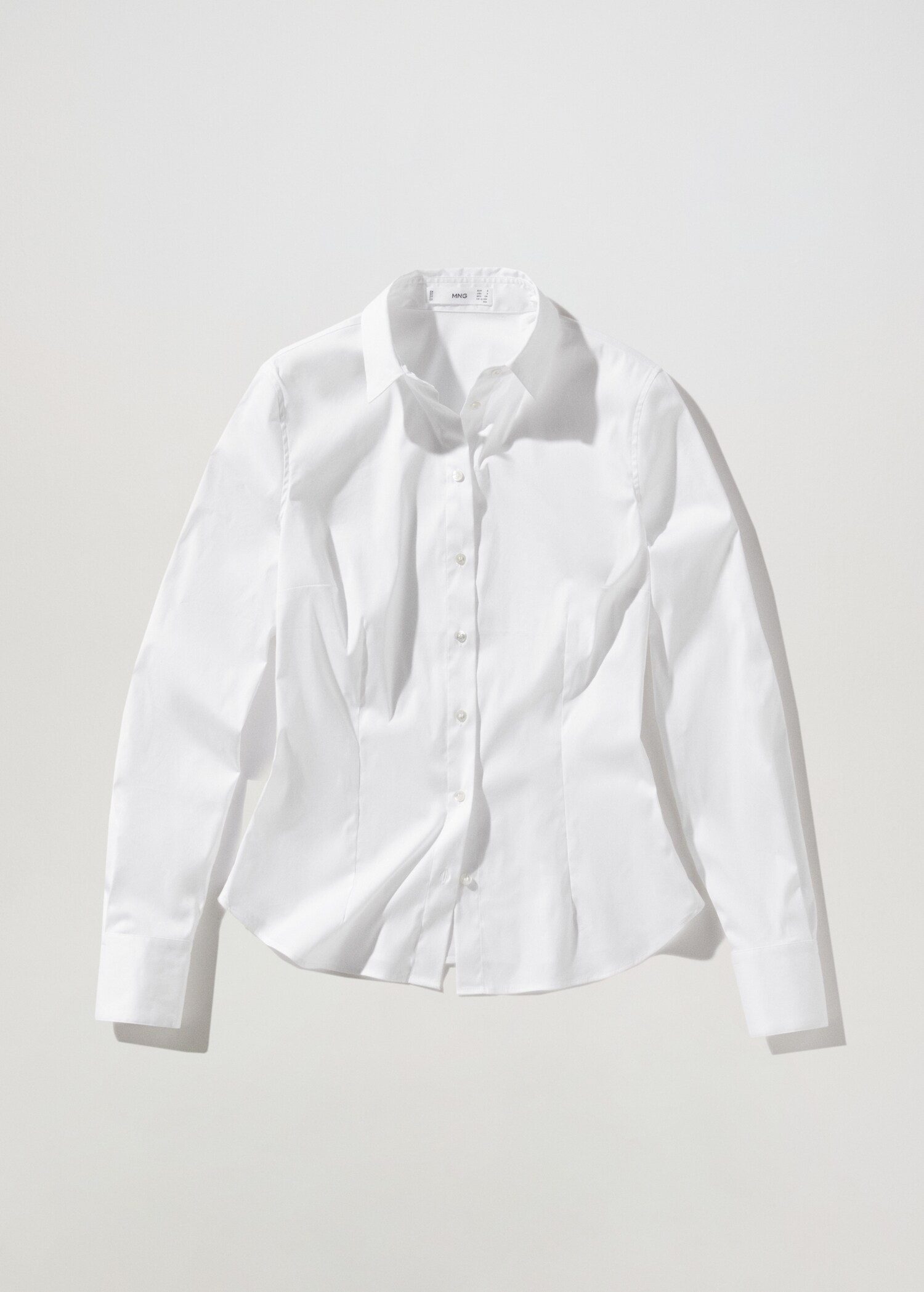 Slim-fit poplin shirt - Article without model