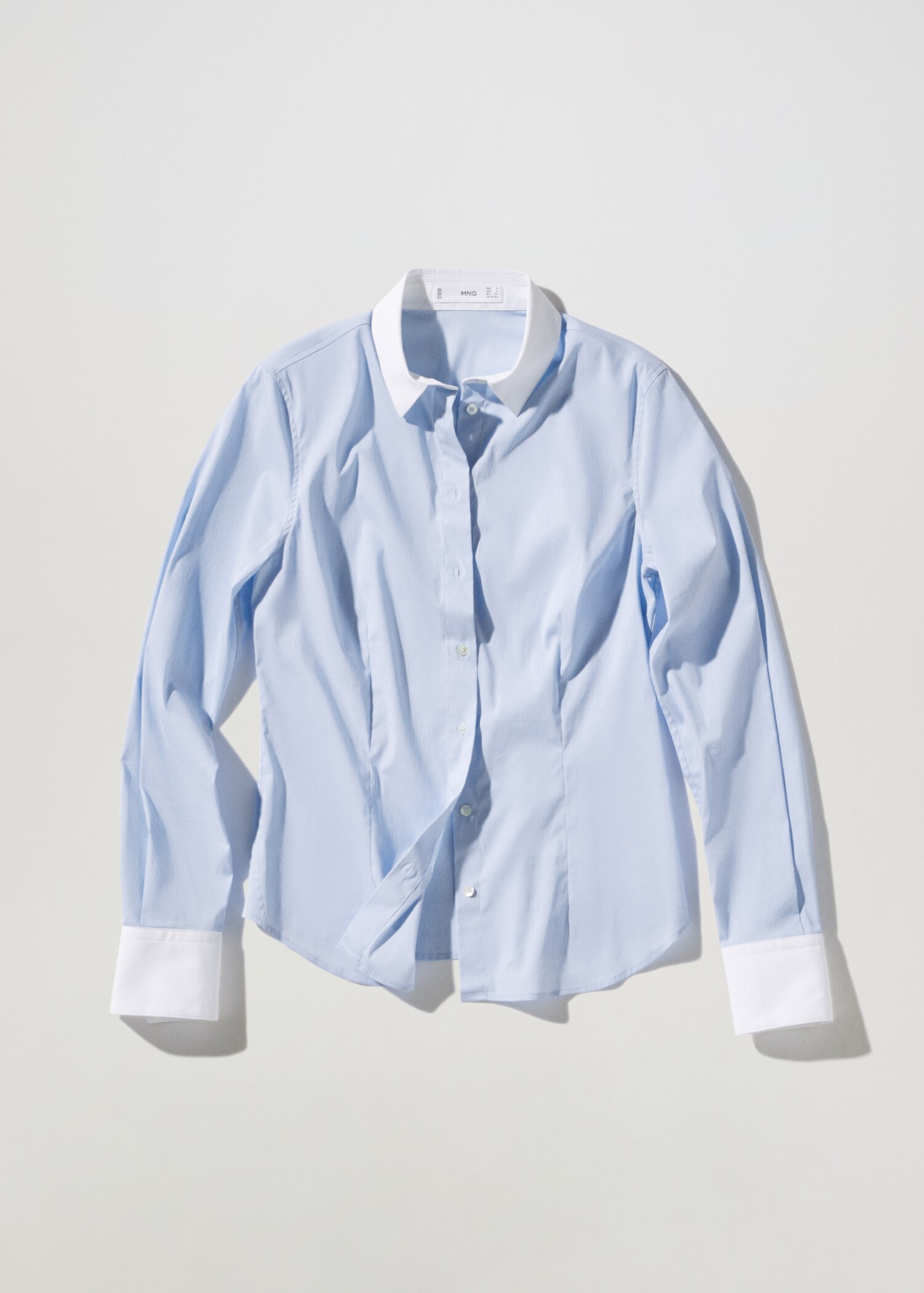 Slim-fit poplin shirt - Article without model