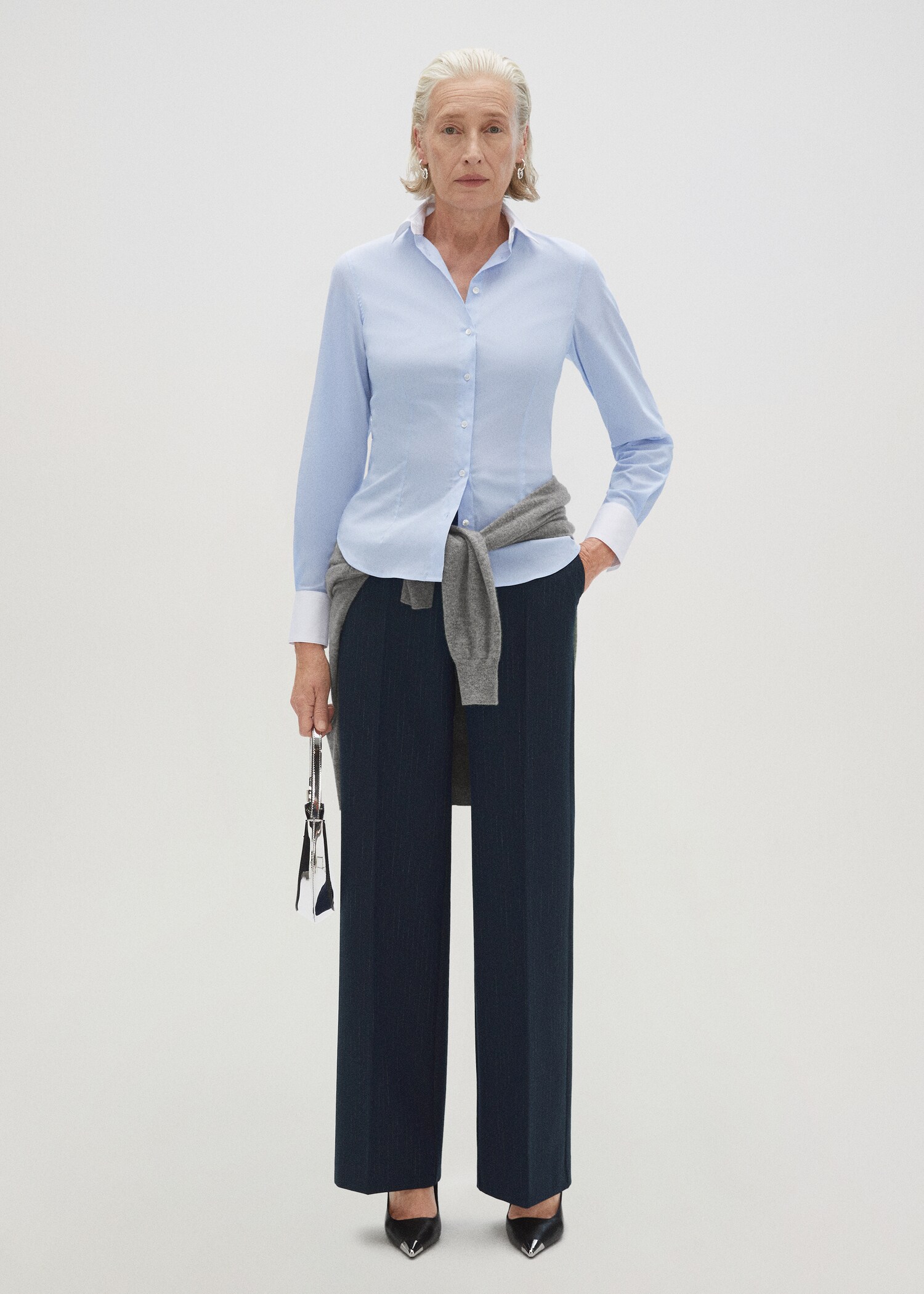 Slim-fit poplin shirt - Details of the article 7