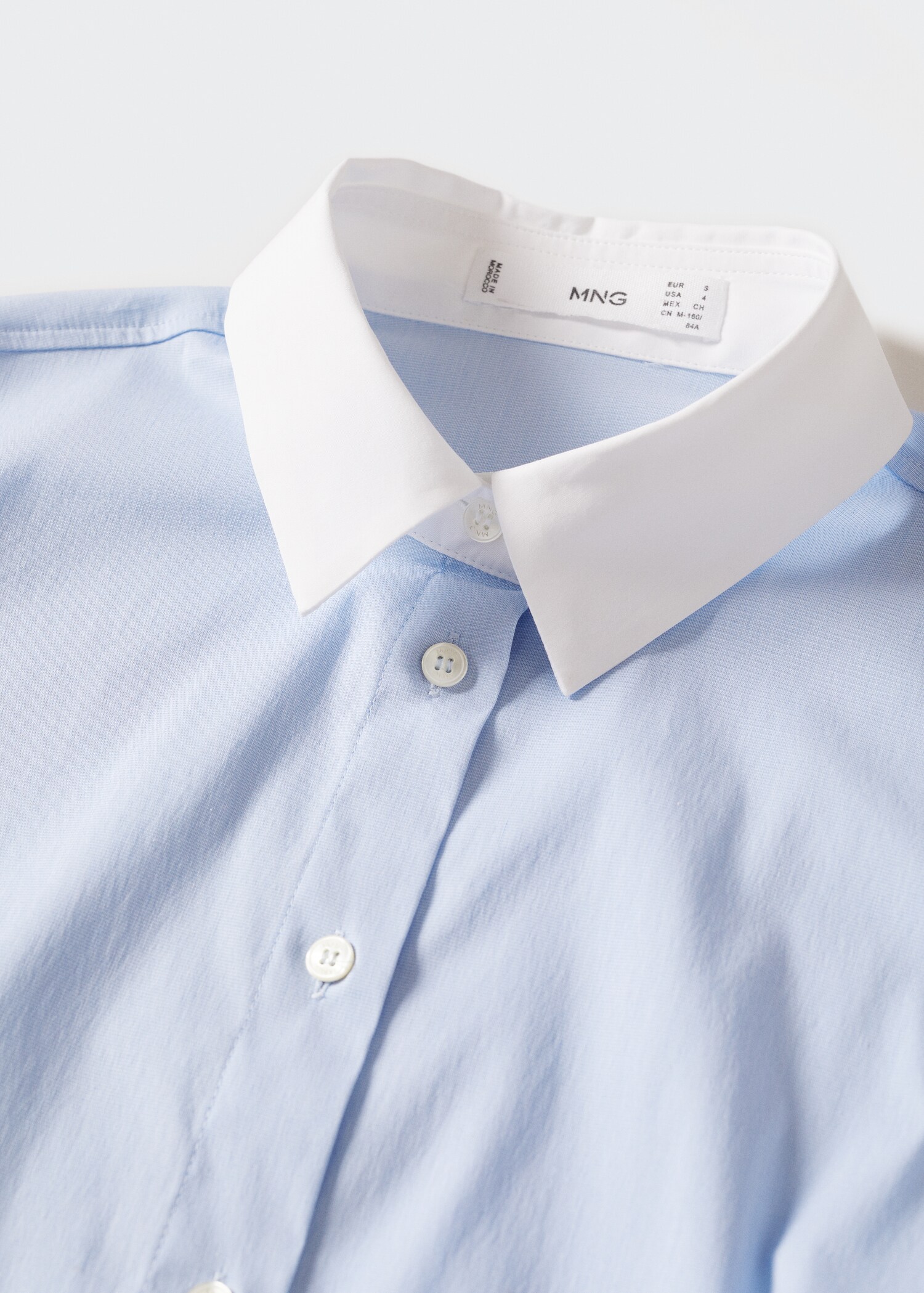 Slim-fit poplin shirt - Details of the article 8
