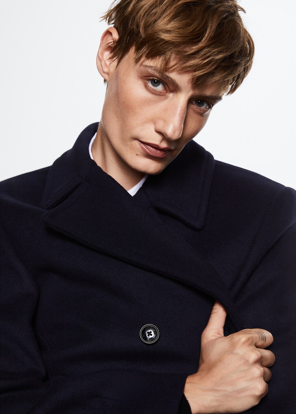 Manteau court mango sale