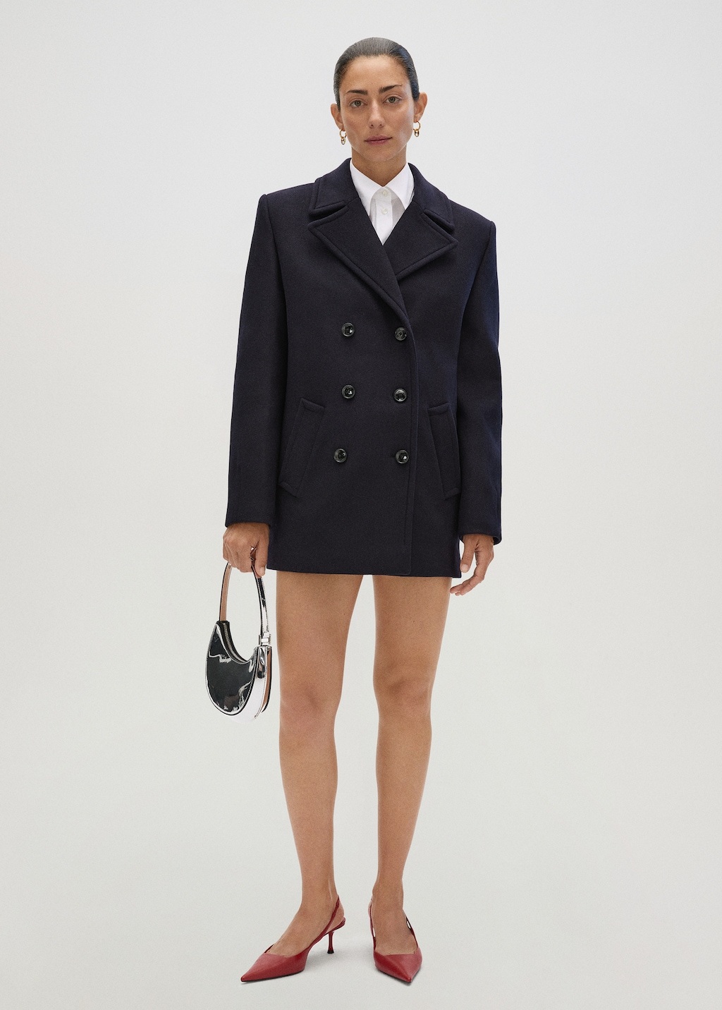 Manteau laine court