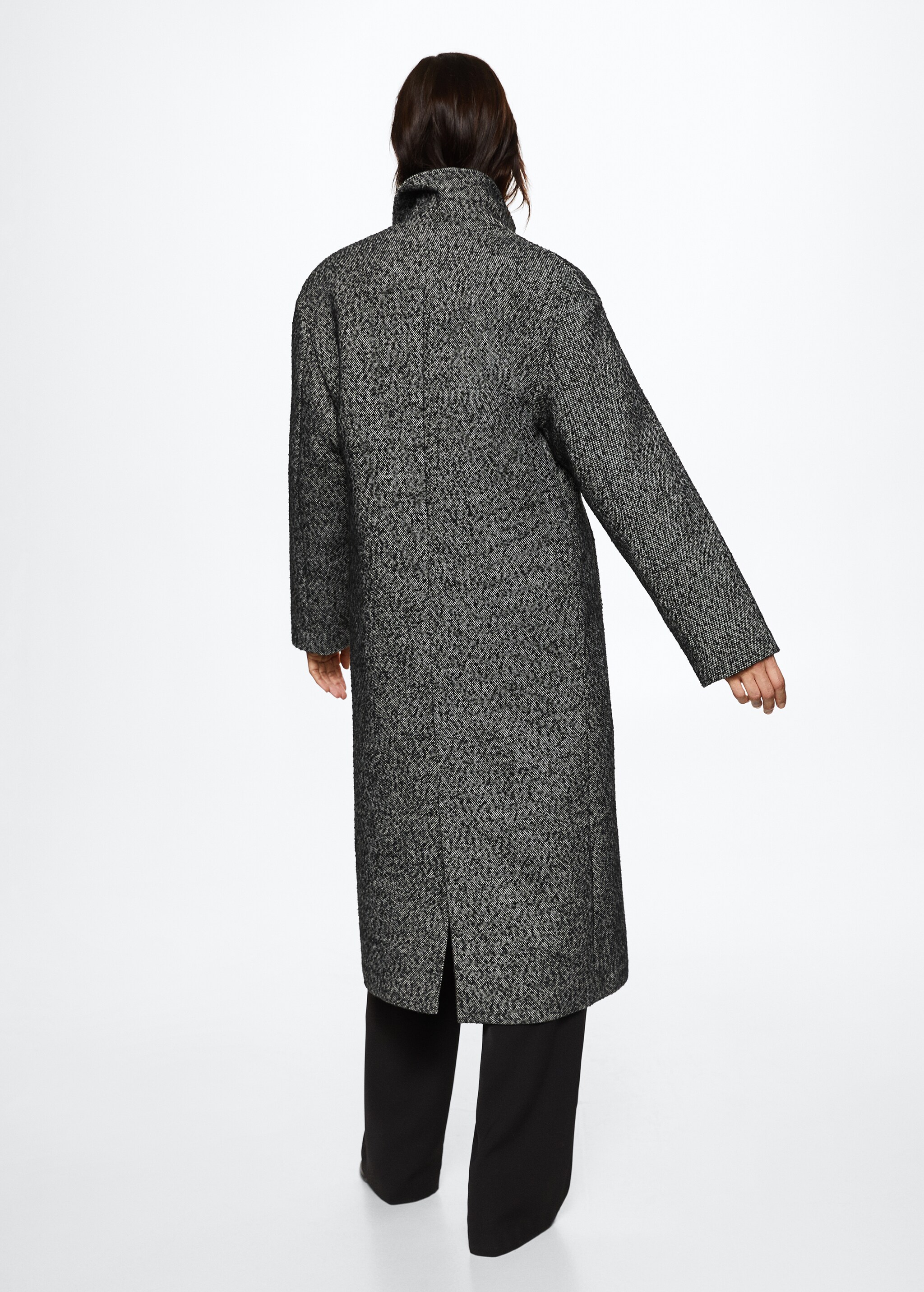 Oversize wool coat - Reverse of the article