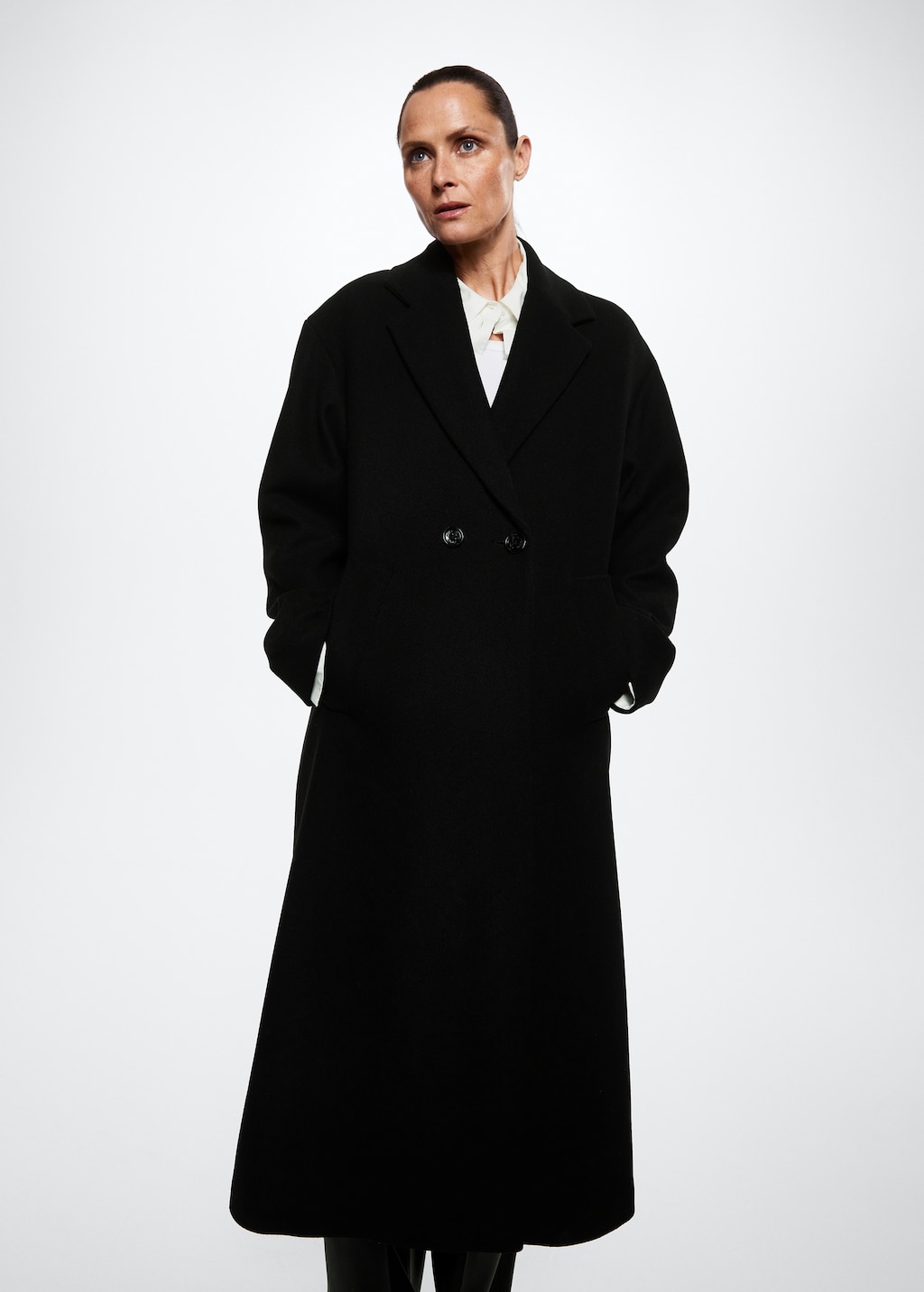 Mango oversized coat sale