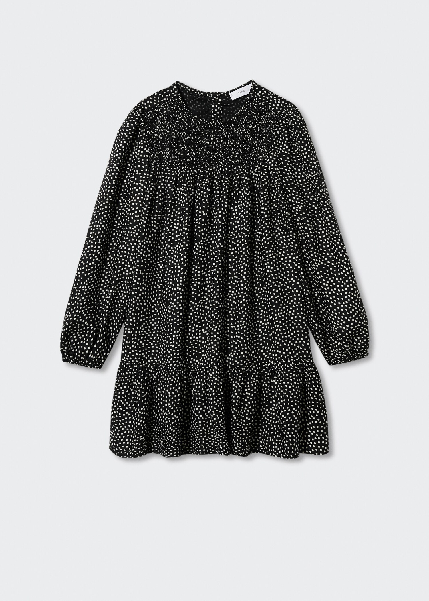 Polka-dot ruffled dress - Article without model