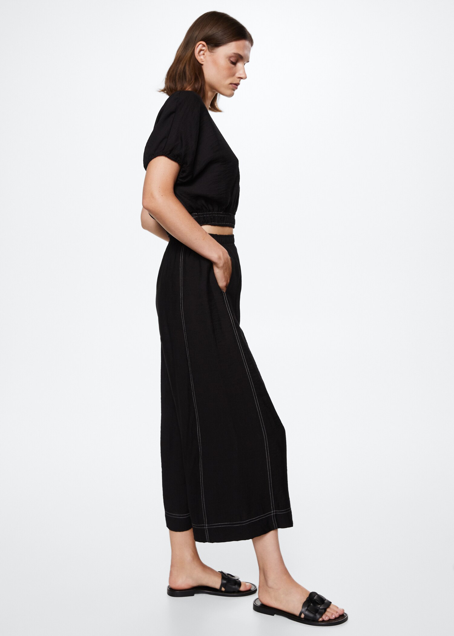Pantalon coutures contrastantes - Détail de l'article 6