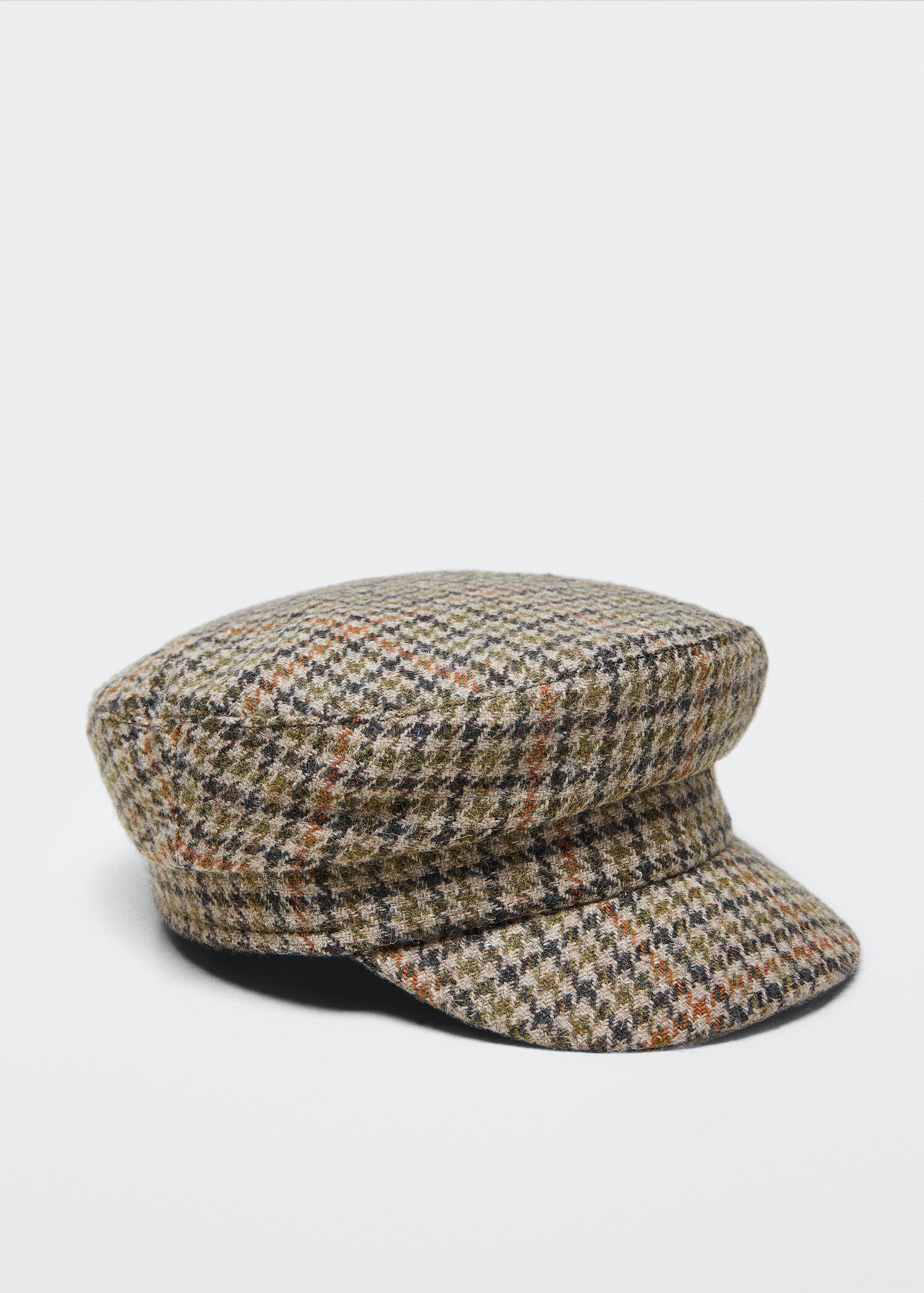 Houndstooth beret - Medium plane