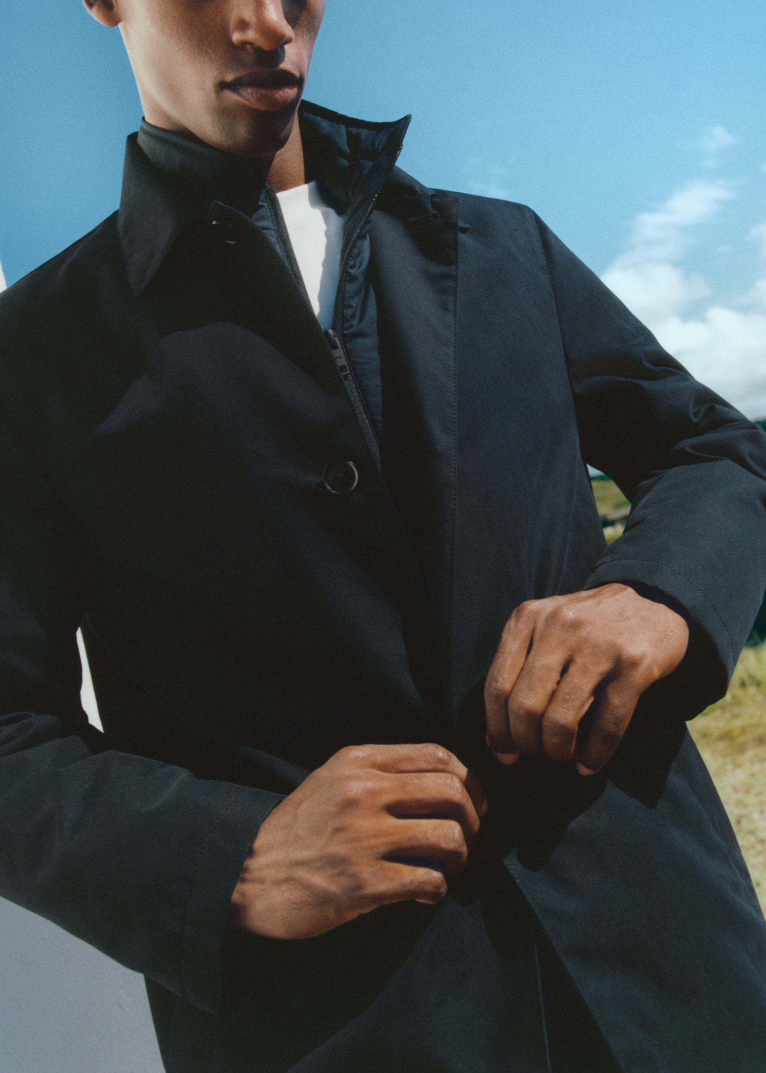Water-repellent cotton parka - Details of the article 2