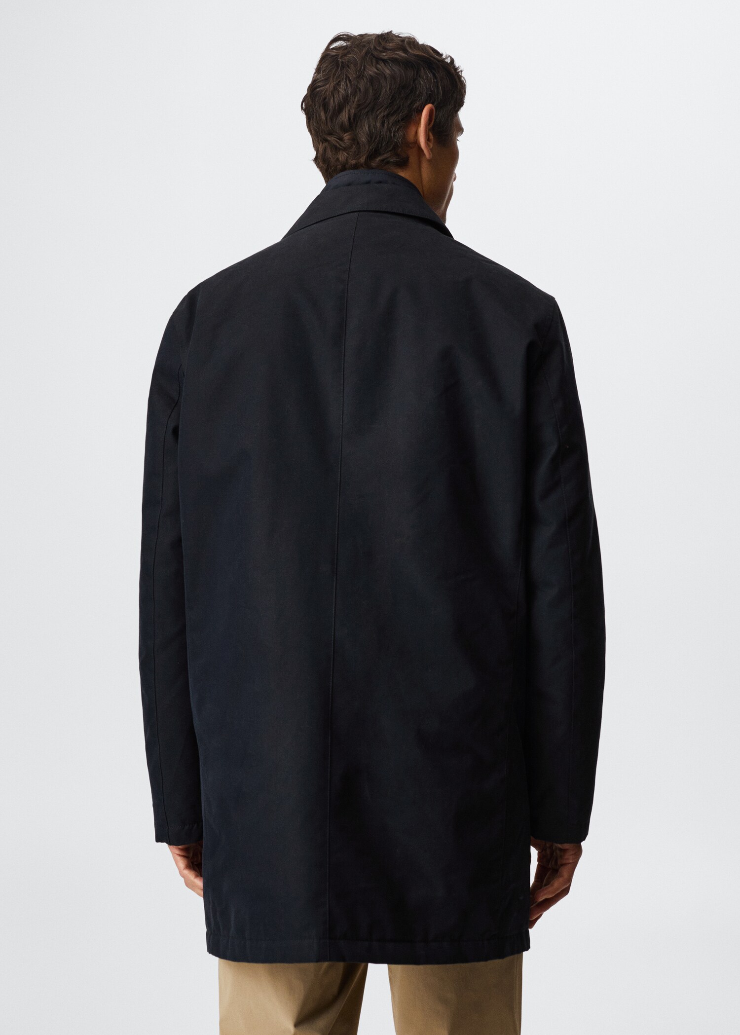 Water-repellent cotton parka - Reverse of the article