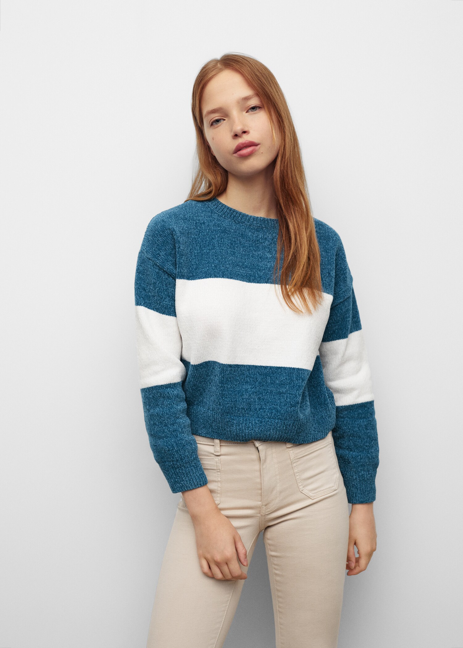 Striped knit sweater - Details of the article 1