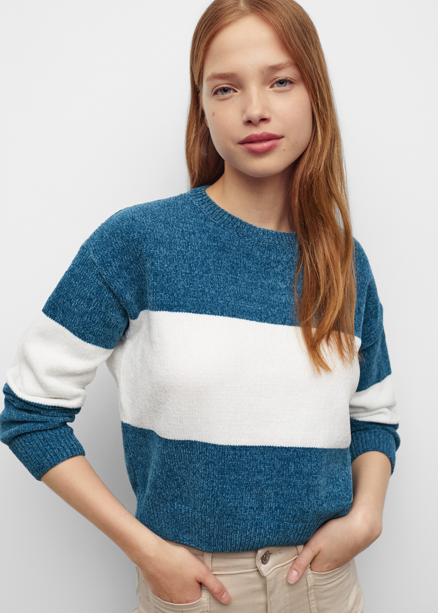 Striped knit sweater - Details of the article 2