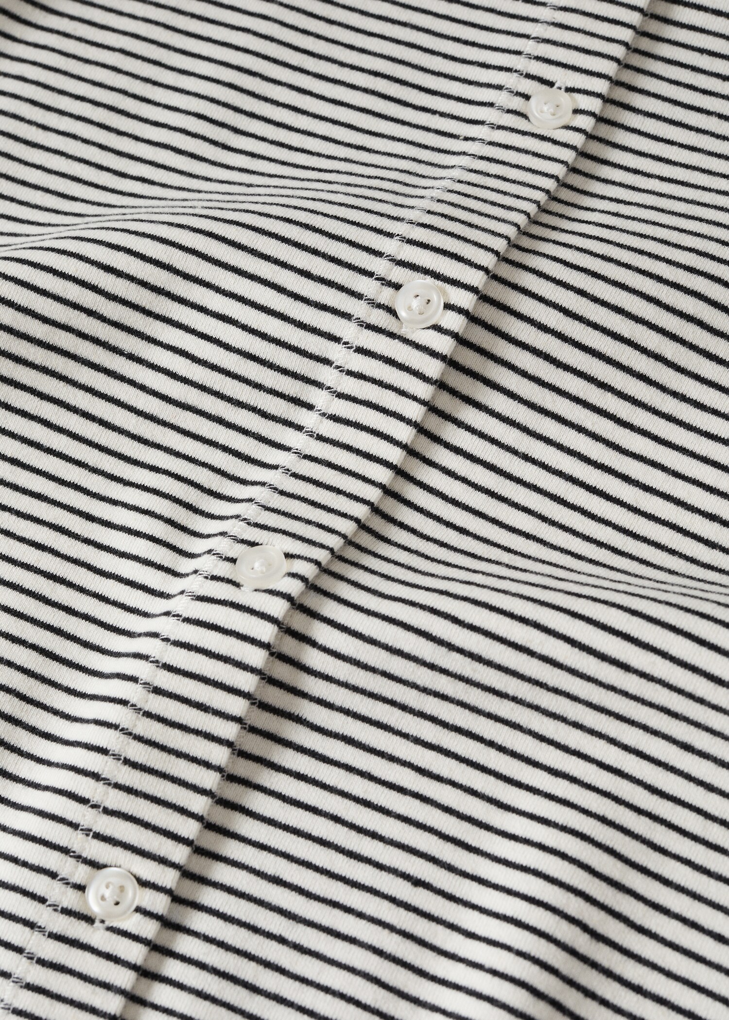 Gestreifter Baumwoll-Cardigan - Detail des Artikels 8