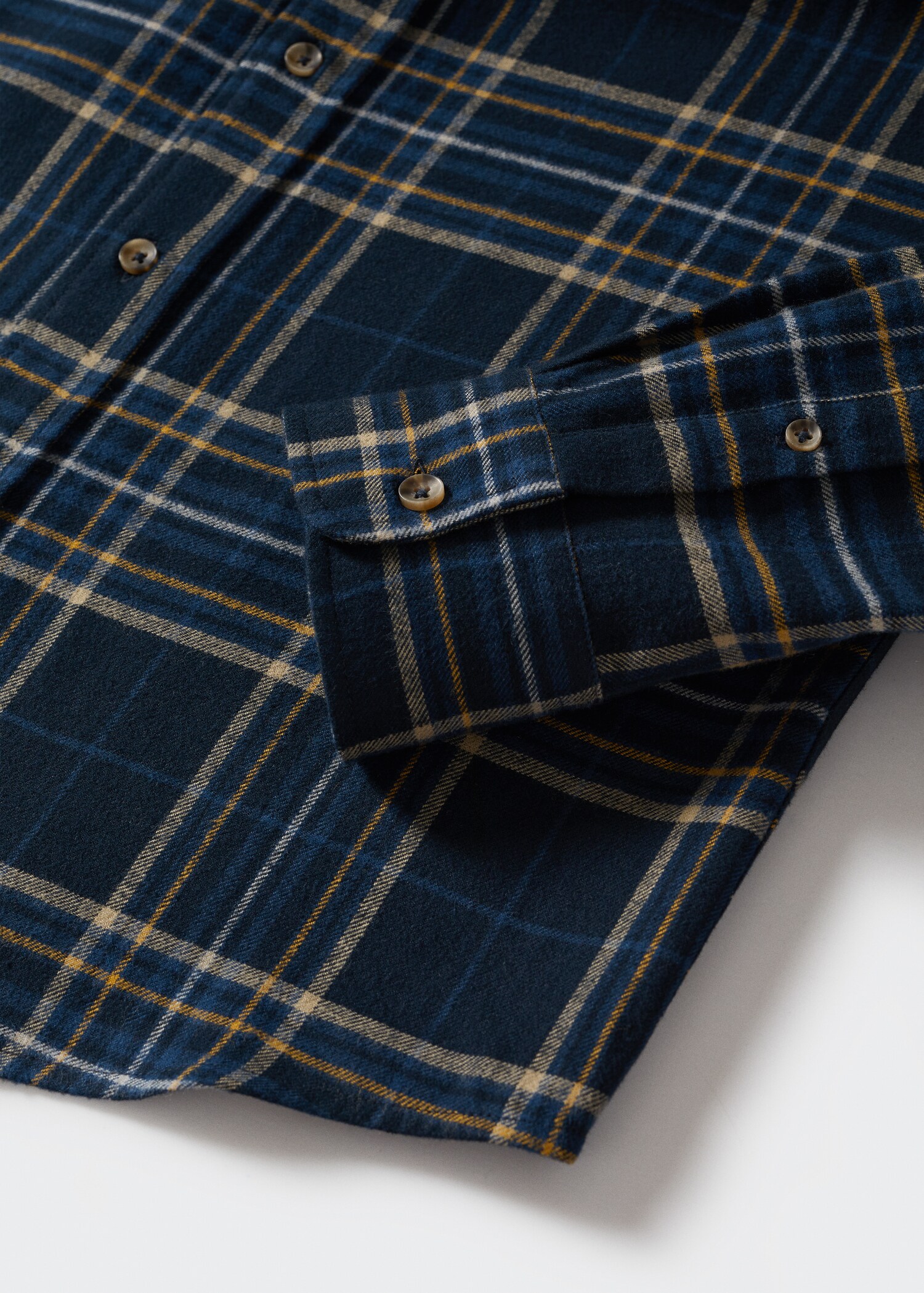 Camisa regular fit franela cuadros - Detalle del artículo 7
