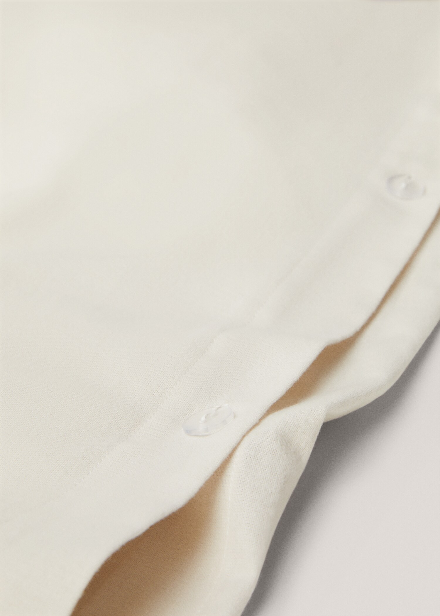 Einfarbiger Bettbezug aus Flanell für 135/140 cm Bett - Mittlere Ansicht