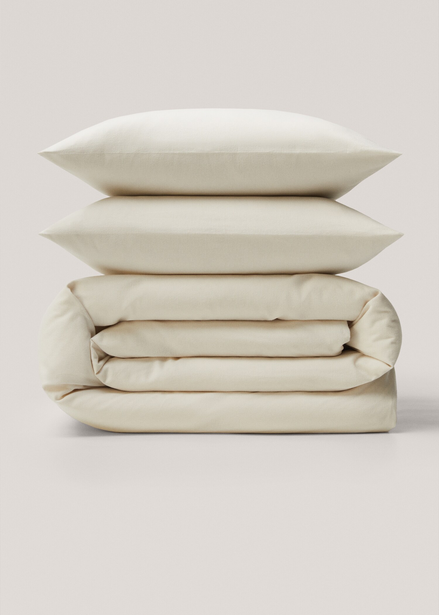 Einfarbiger Bettbezug aus Flanell für 135/140 cm Bett - Artikel ohne Model