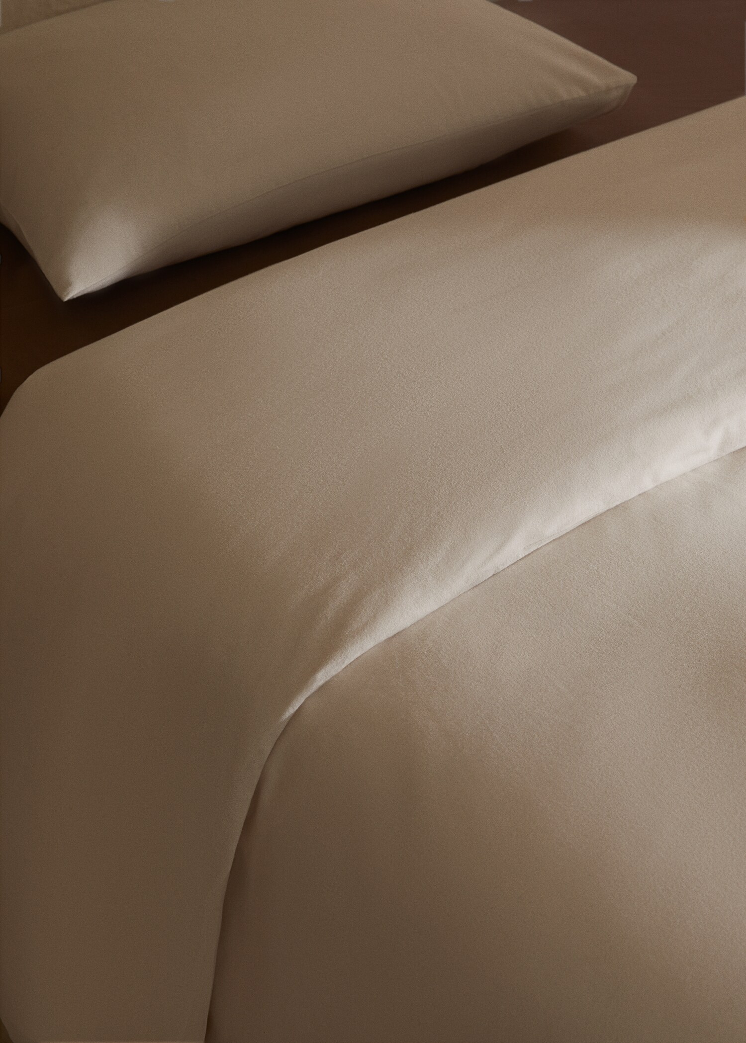 Einfarbiger Bettbezug aus Flanell für 135/140 cm Bett - Detail des Artikels 9