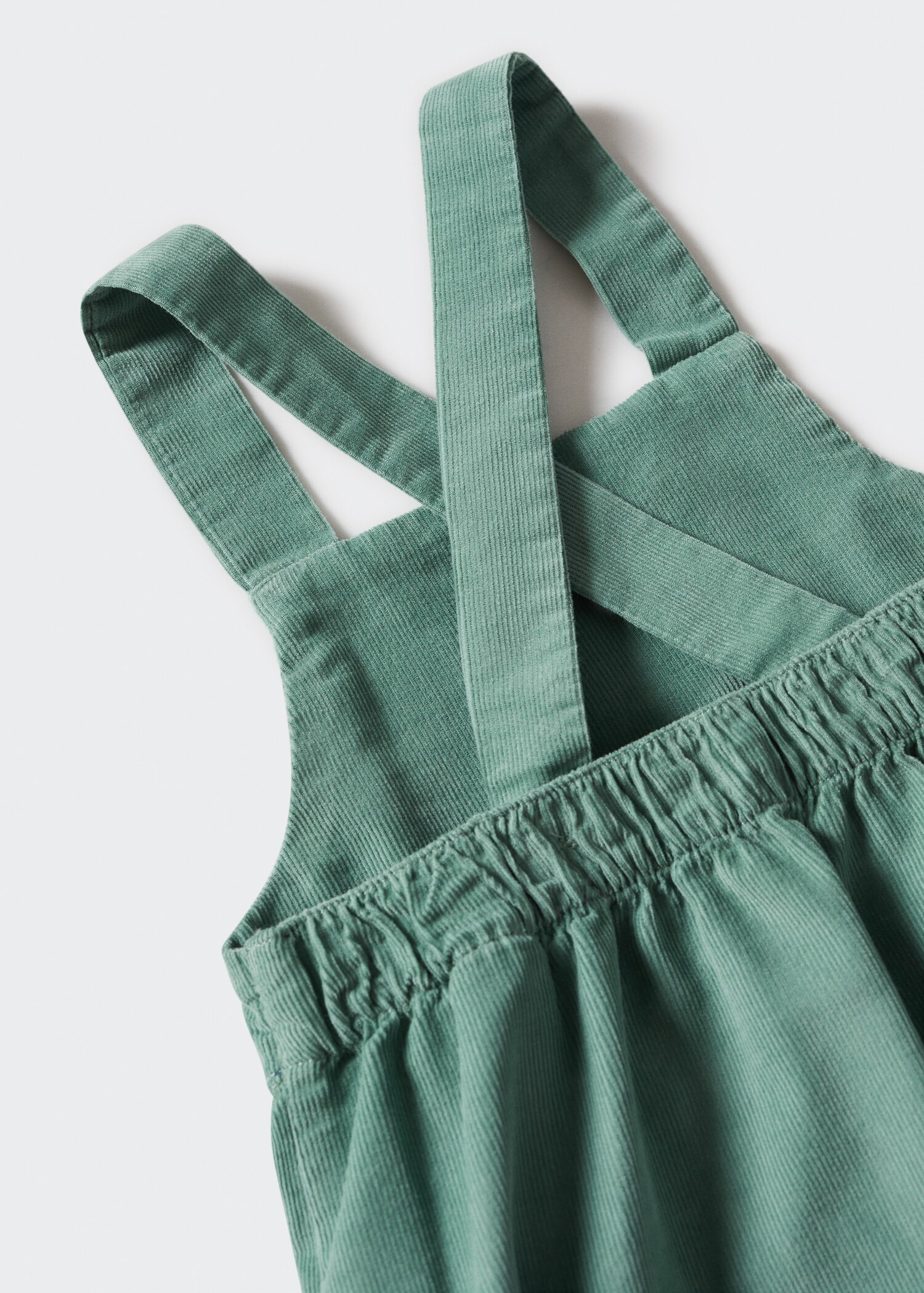 Buttoned micro-corduroy pinafore dress - Details of the article 9