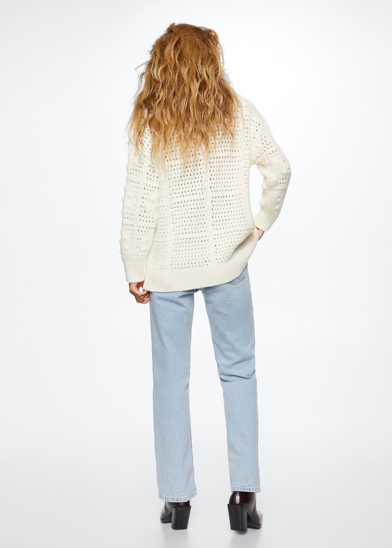 Cardigan boutons oversize - Verso de l’article