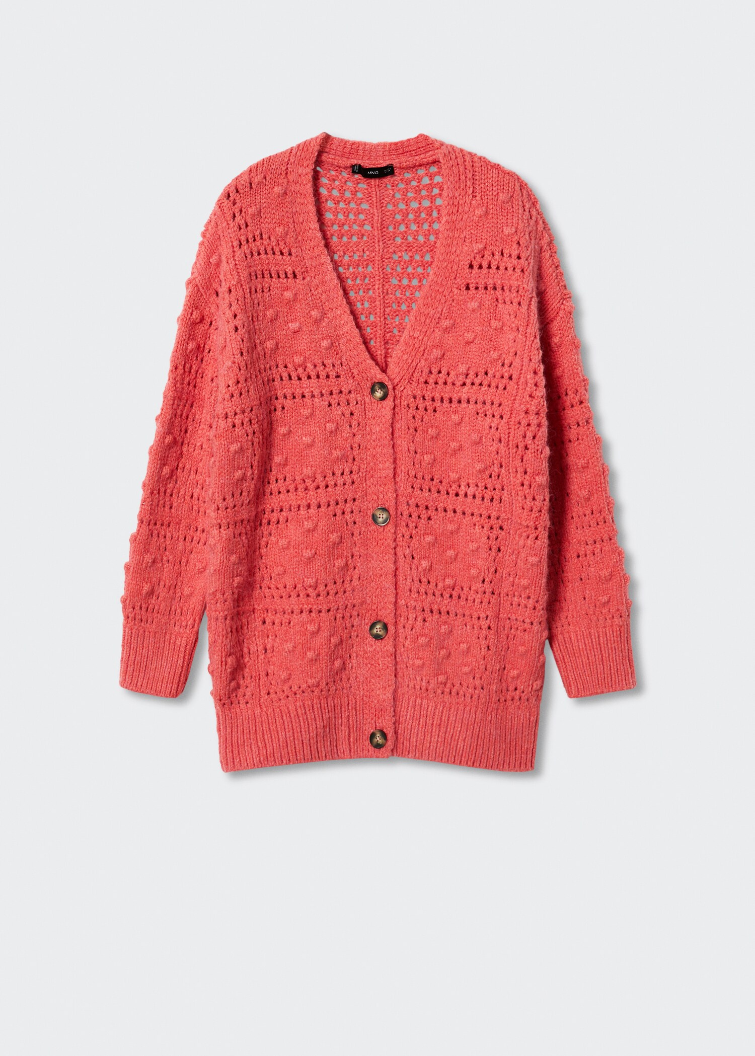 Oversized vest met knopen - Artikel zonder model
